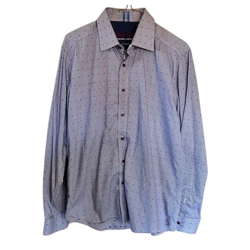 Robert Graham Robert Graham Modern American Tailored Fit Shirt - Size M Size US M / EU 48-50 / 2 - 2 Thumbnail