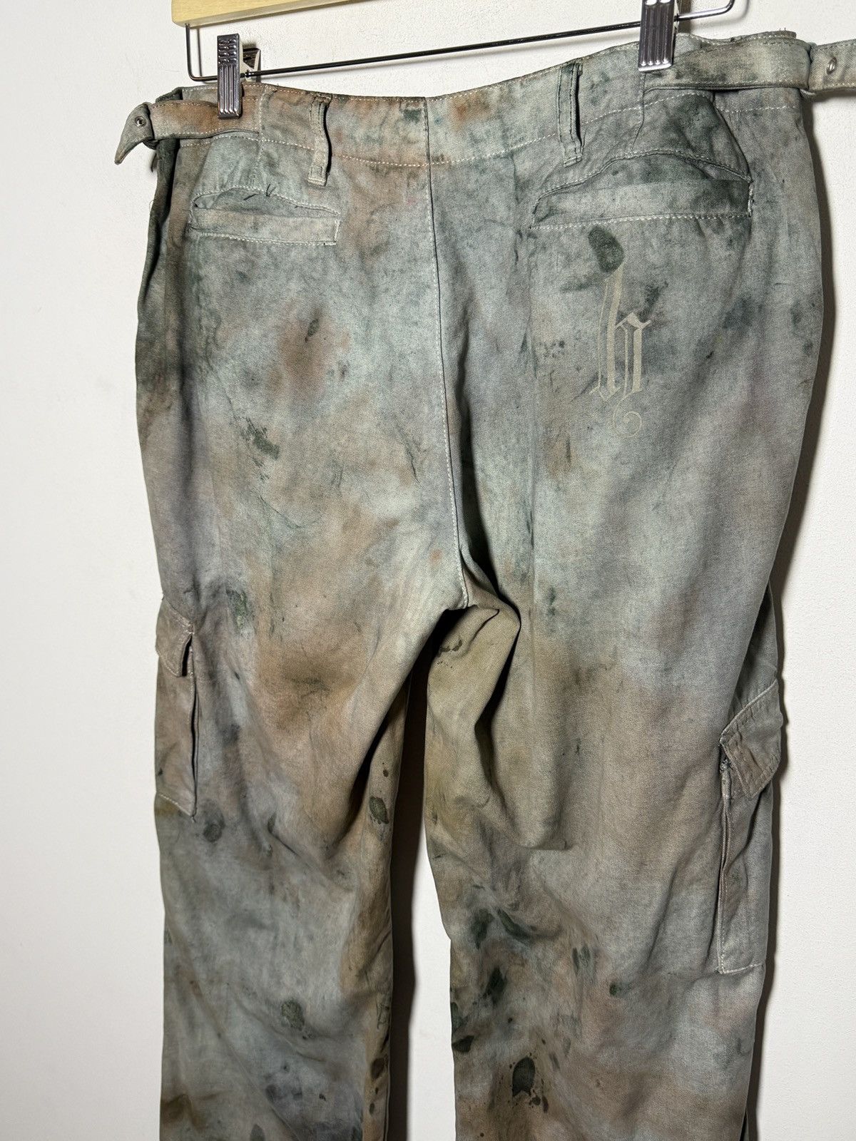 Katharine Hamnett London vintage Katharine Hamnett cargo pants oil-stained palette Size US 32 / EU 48 - 7 Thumbnail