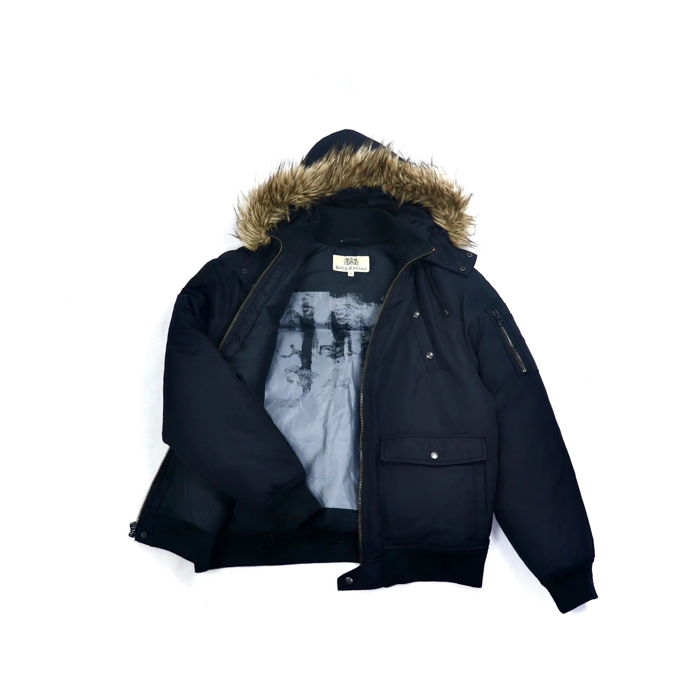 Juicy Couture Jeans Juicy Couture Heavy Insulated Classic Nylon Bomber Jacket Size US L / EU 52-54 / 3 - 9 Thumbnail