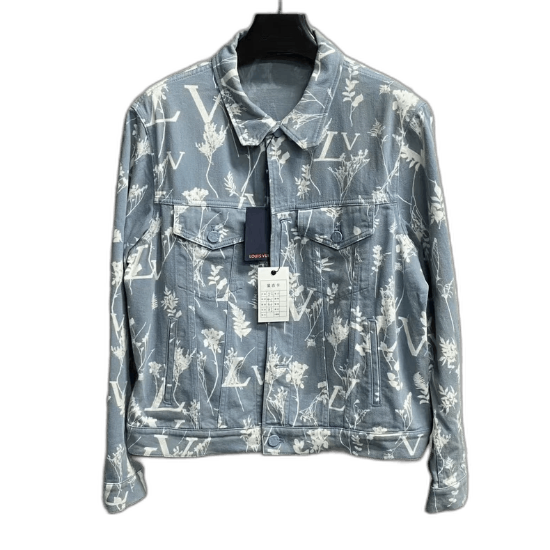 Louis Vuitton Louis Vuitton Blue Denim Jacket with Logo Size US L / EU 52-54 / 3 - 1 Thumbnail