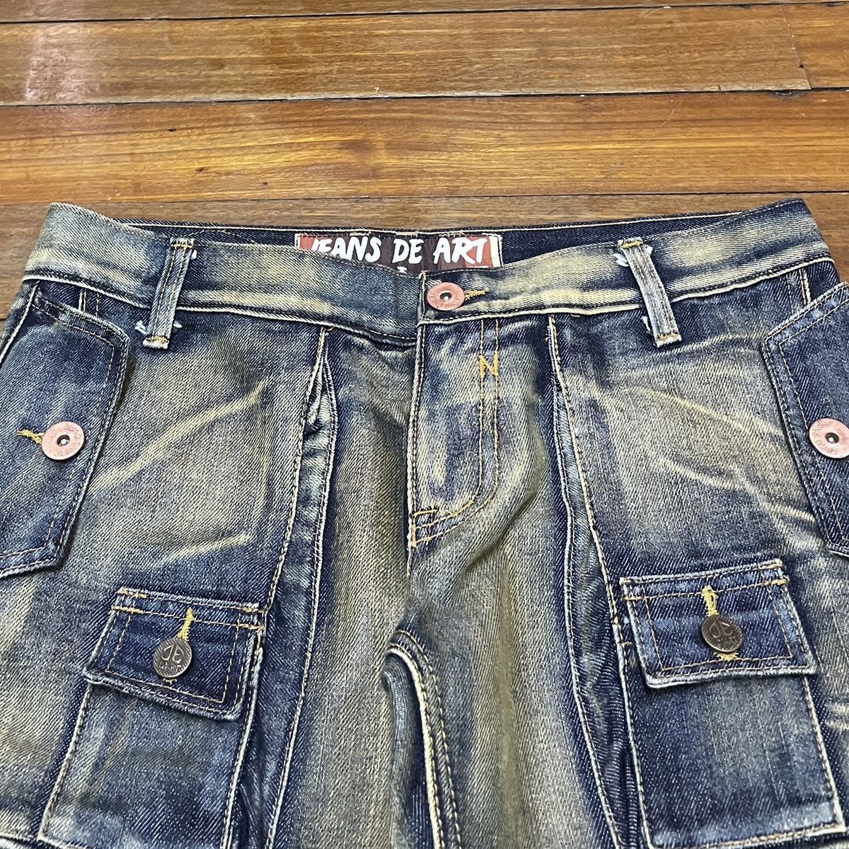 If Six Was Nine × Japanese Brand × Le Grande Bleu (L.G.B.) Very Rare Vintage Brand Jeans De Art Tactical Jeans 2000s Size US 34 / EU 50 - 3 Thumbnail