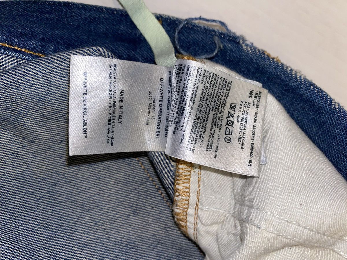 Off-White Off White blue Denim Early Collection s. 30 diagonal stripe Size US 30 / EU 46 - 7 Thumbnail