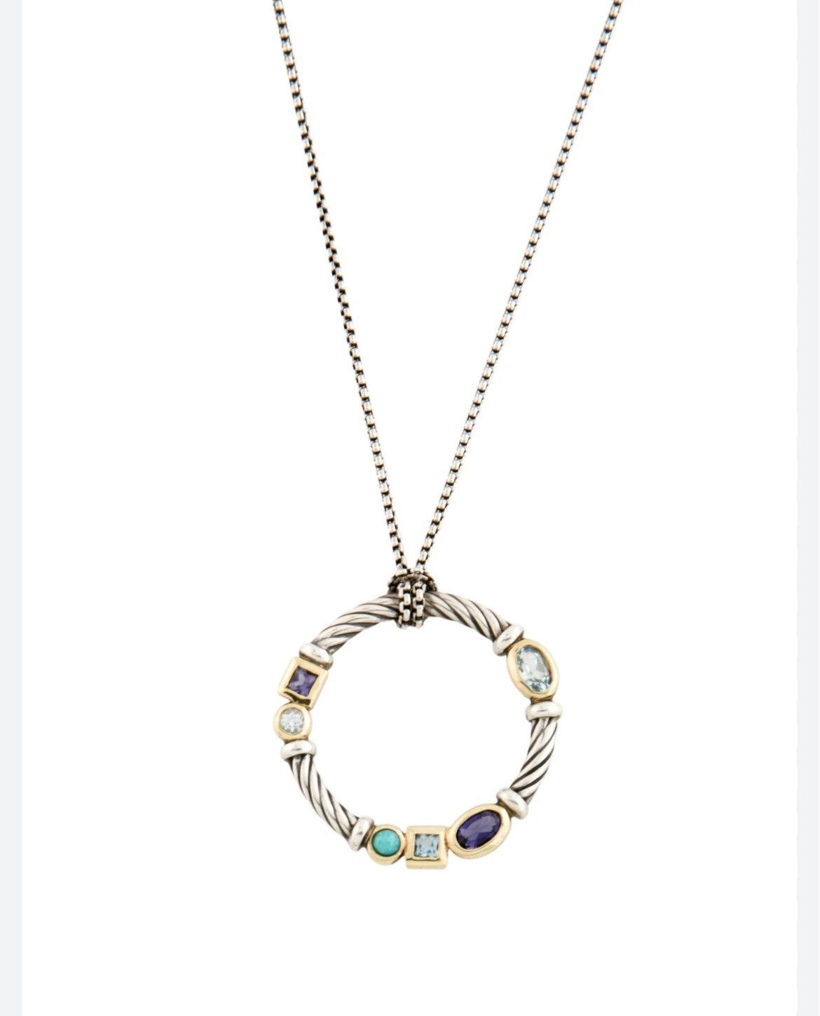 David Yurman Authentic David Yurman Confetti 925 & 14kt Gold Necklace Size ONE SIZE - 2 Thumbnail
