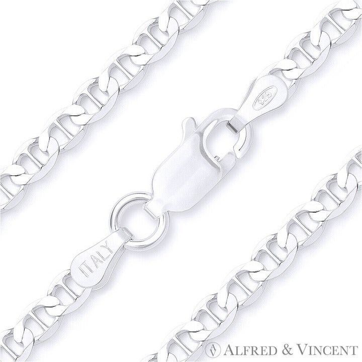 Other 3.5mm Marina / Mariner Link Italian Chain Anklet Size 10 Size ONE SIZE - 1 Thumbnail
