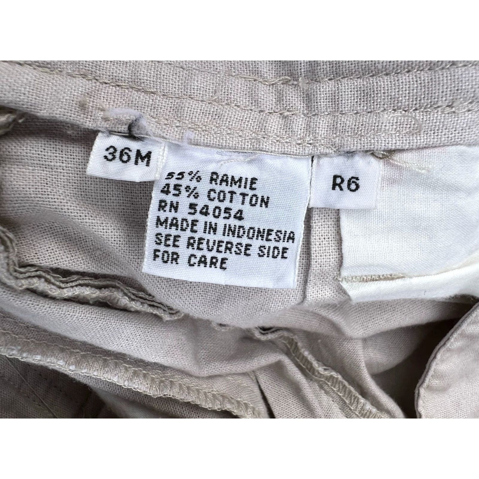 Bugle Boy VINTAGE Bugle Boy Pants Tan 32x31.5 1980s 1990s Peg/Tapered New Wave Cotton Size US 32 / EU 48 - 4 Thumbnail