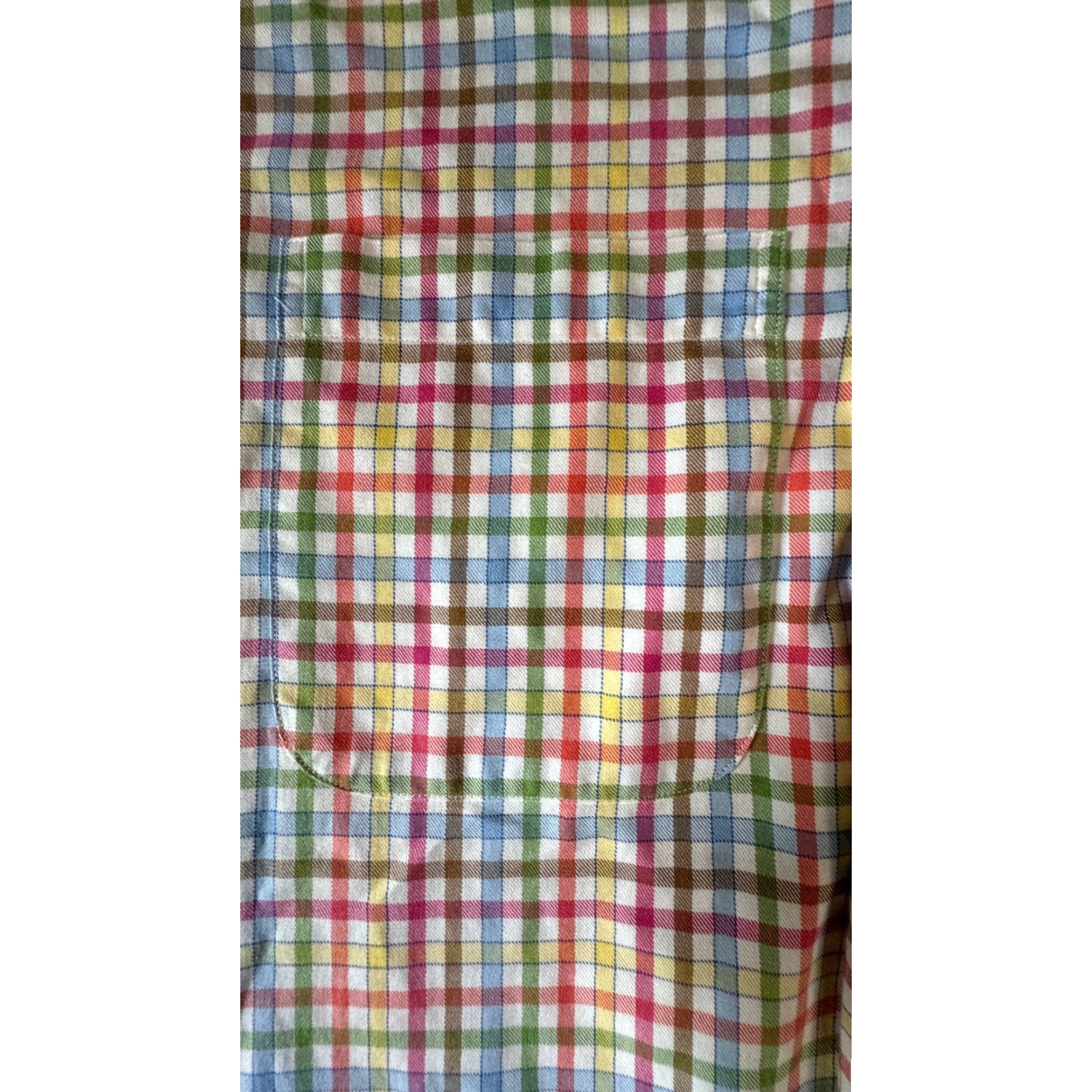 Lands' End Lands' End Long Sleeve Button-Up Men's Large Plaid Shirt 100% Cotton Size US L / EU 52-54 / 3 - 3 Thumbnail