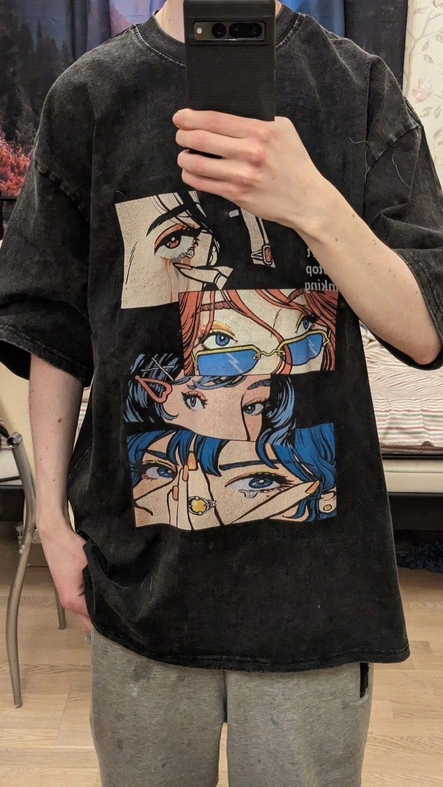 Japanese Brand × Vintage Stop Thinking Oversized T-shirt Anime Cartoon Japanese Brand Size US L / EU 52-54 / 3 - 10 Thumbnail
