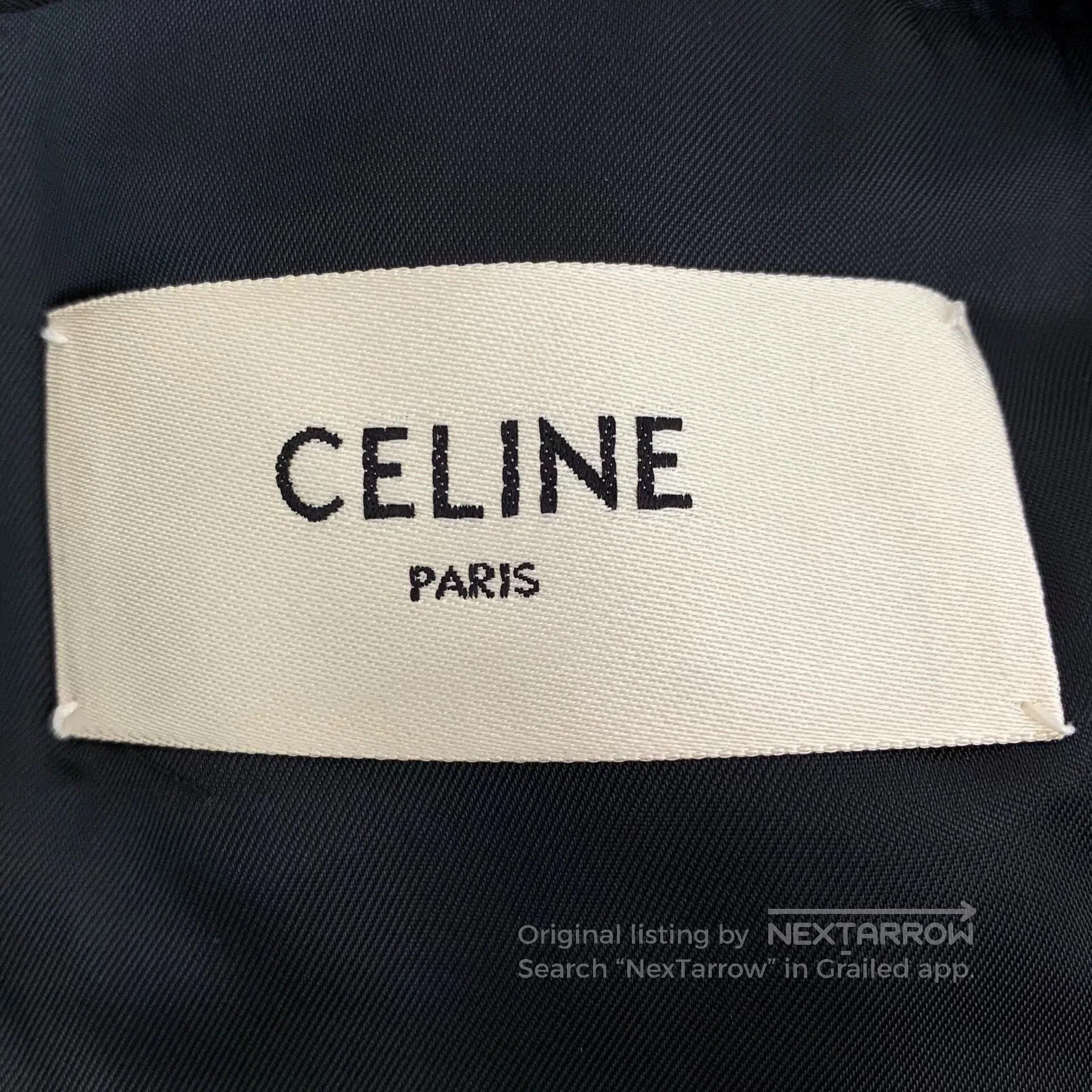 Celine Celine Dark Blue Wool Lapel Blazer. Size XXS / US 00 / IT 34 - 6 Thumbnail