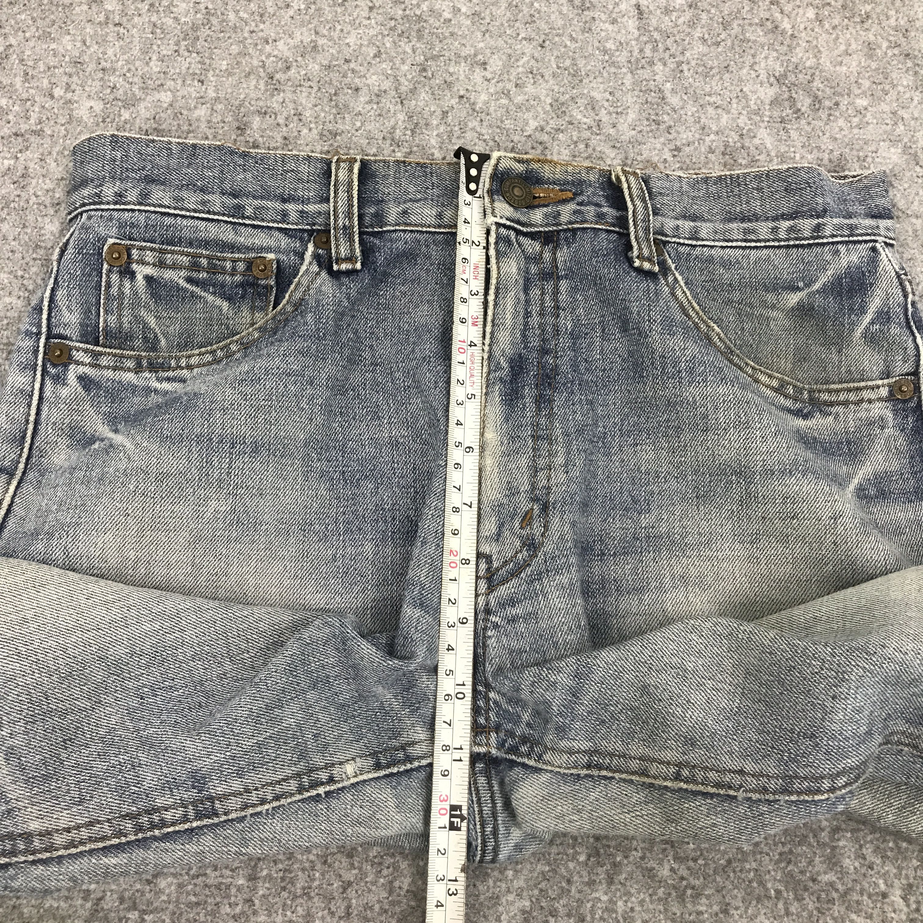 Japanese Brand BOBSON CHESSKING DISTRESSED BOOTCUT JEANS Size US 31 - 10 Thumbnail