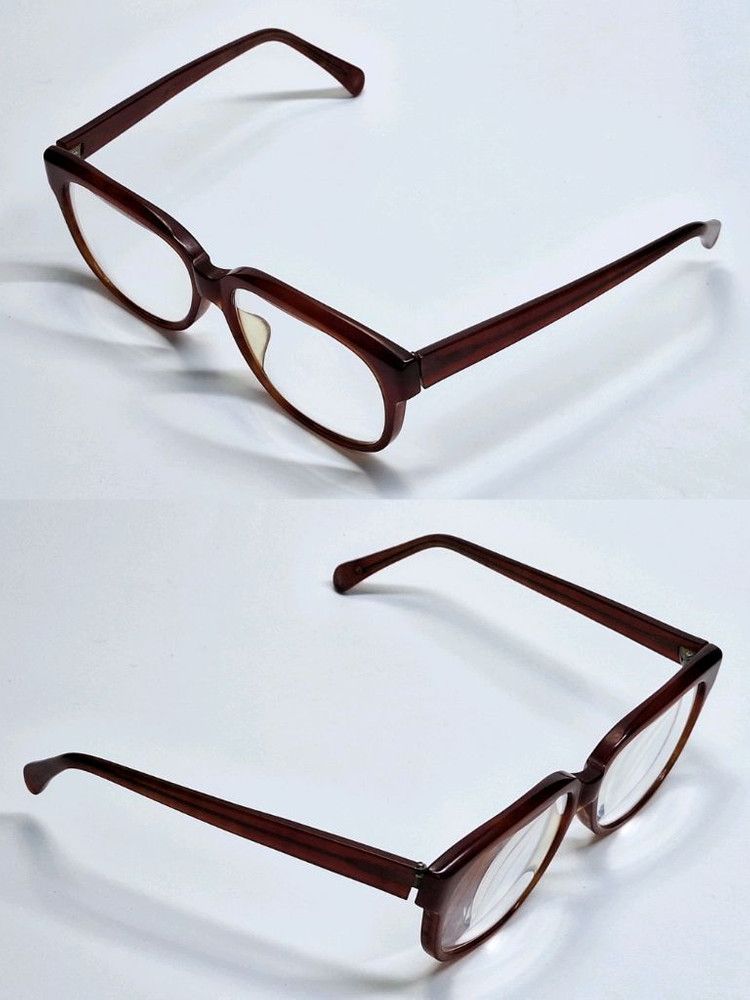 Other 80s Japan Artisan Hand-Cut Ki-500 Bold Acetate Frame Glasses Size ONE SIZE - 6 Thumbnail