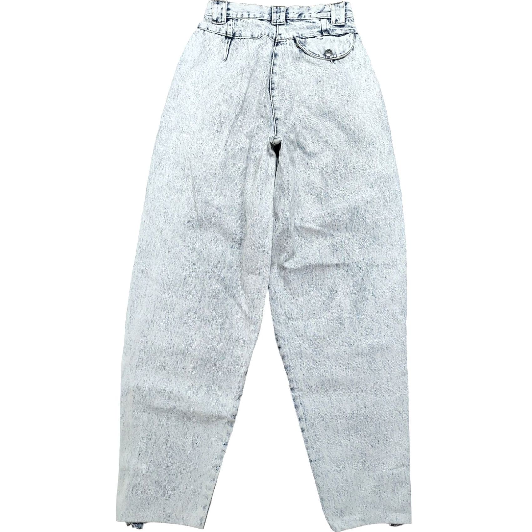 Denime VINTAGE NUOVO Jeans Denim Light Blue 80s Retro 90s Womens 1 24 in Tapered Pleated 27 in Inseam Slim Fit 100% Cotton Snap Button Closure Size 42" / US 20 - 2 Thumbnail