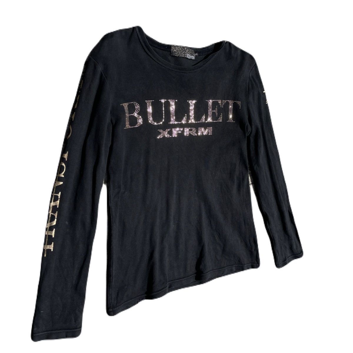 If Six Was Nine 2000s Xfrm Vkei Bullet Rhinestone Long Sleeve Tee Japanese Size US XS / EU 42 / 0 - 3 Thumbnail