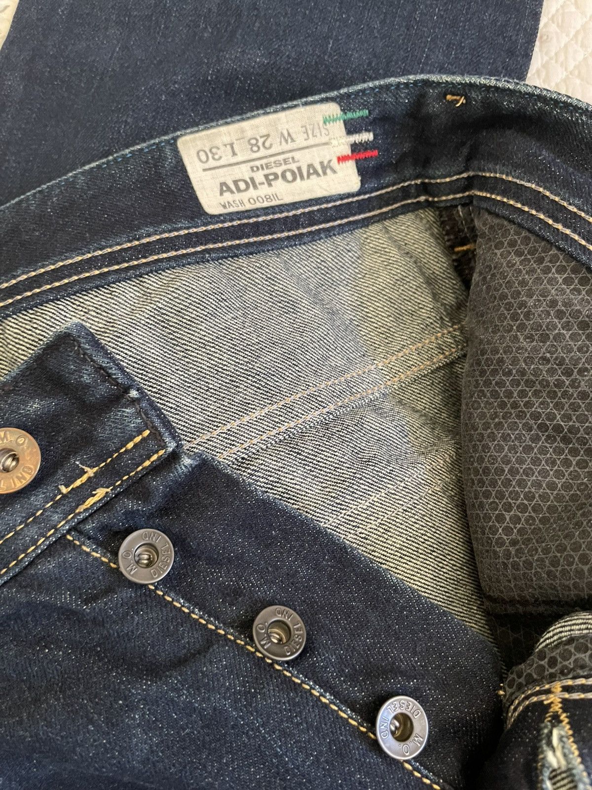Diesel Diesel x Adidas ADI-POIAK wash navy jeans Size US 28 / EU 44 - 7 Thumbnail