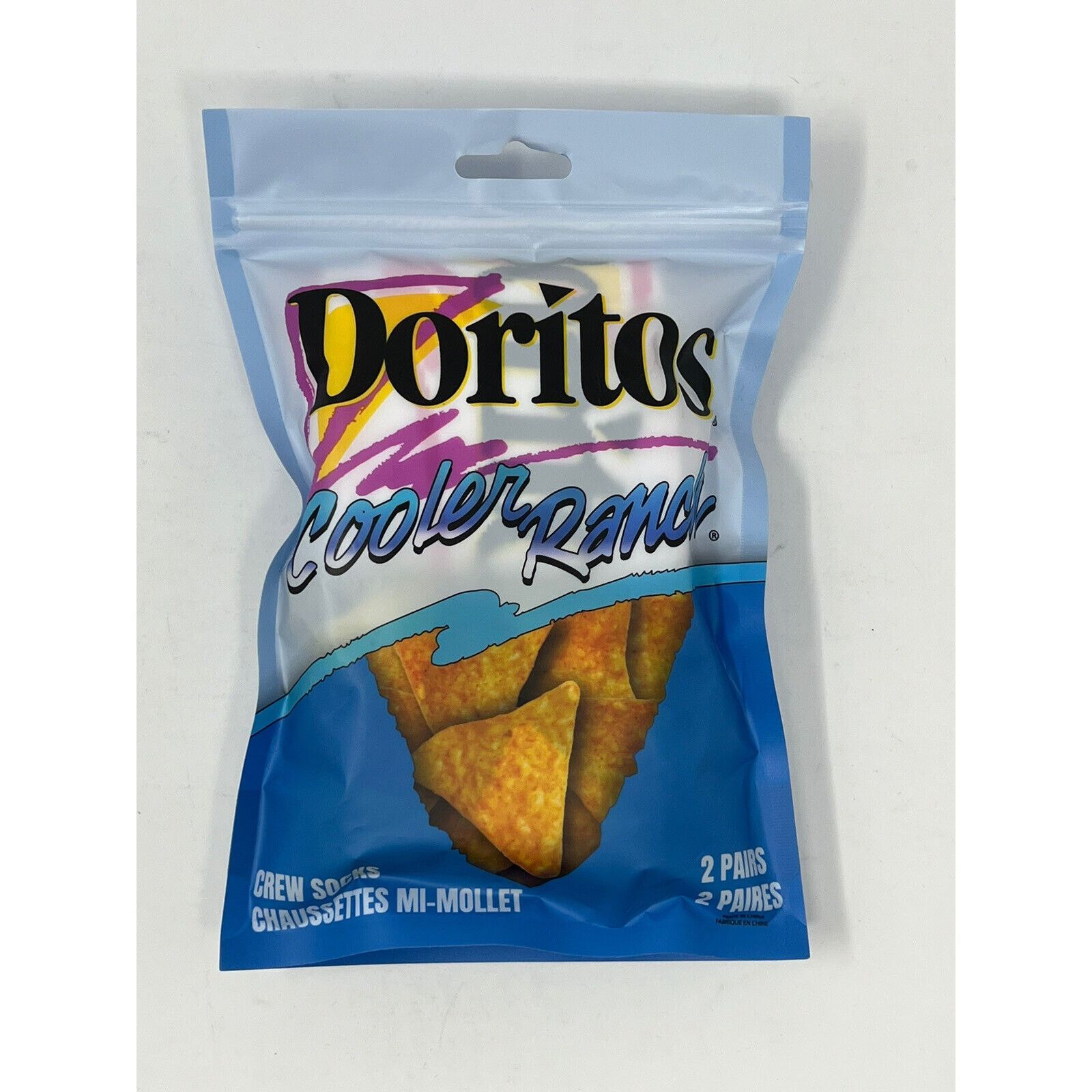 Mad Engine Doritos Cool Ranch CREW SOCKS 2-Pair Size Large (MENS 8-12) Size ONE SIZE - 1 Thumbnail