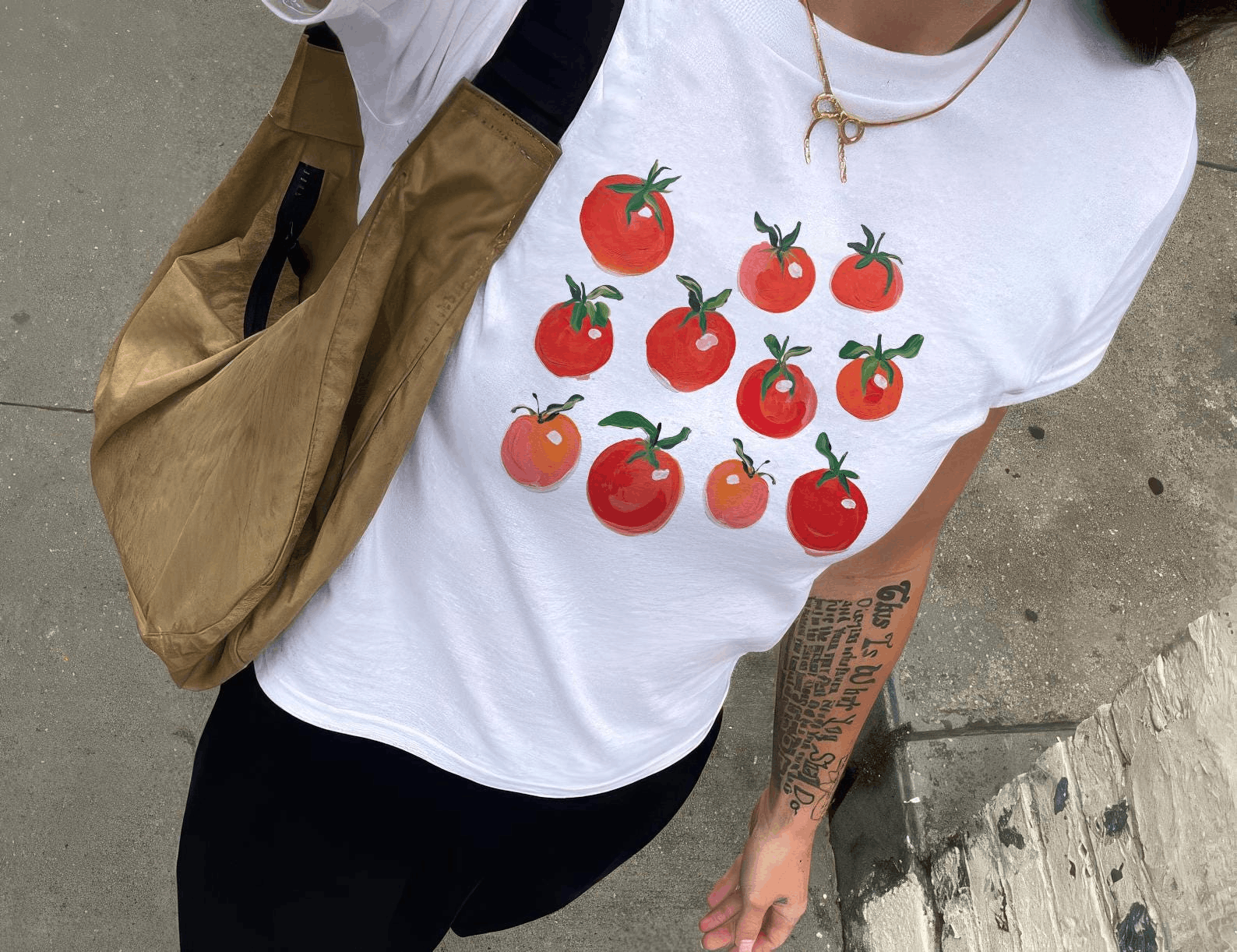 Other Tomato Print Baby Tee – Italian Girl Summer 90s Style Size M / US 6-8 / IT 42-44 - 1 Thumbnail
