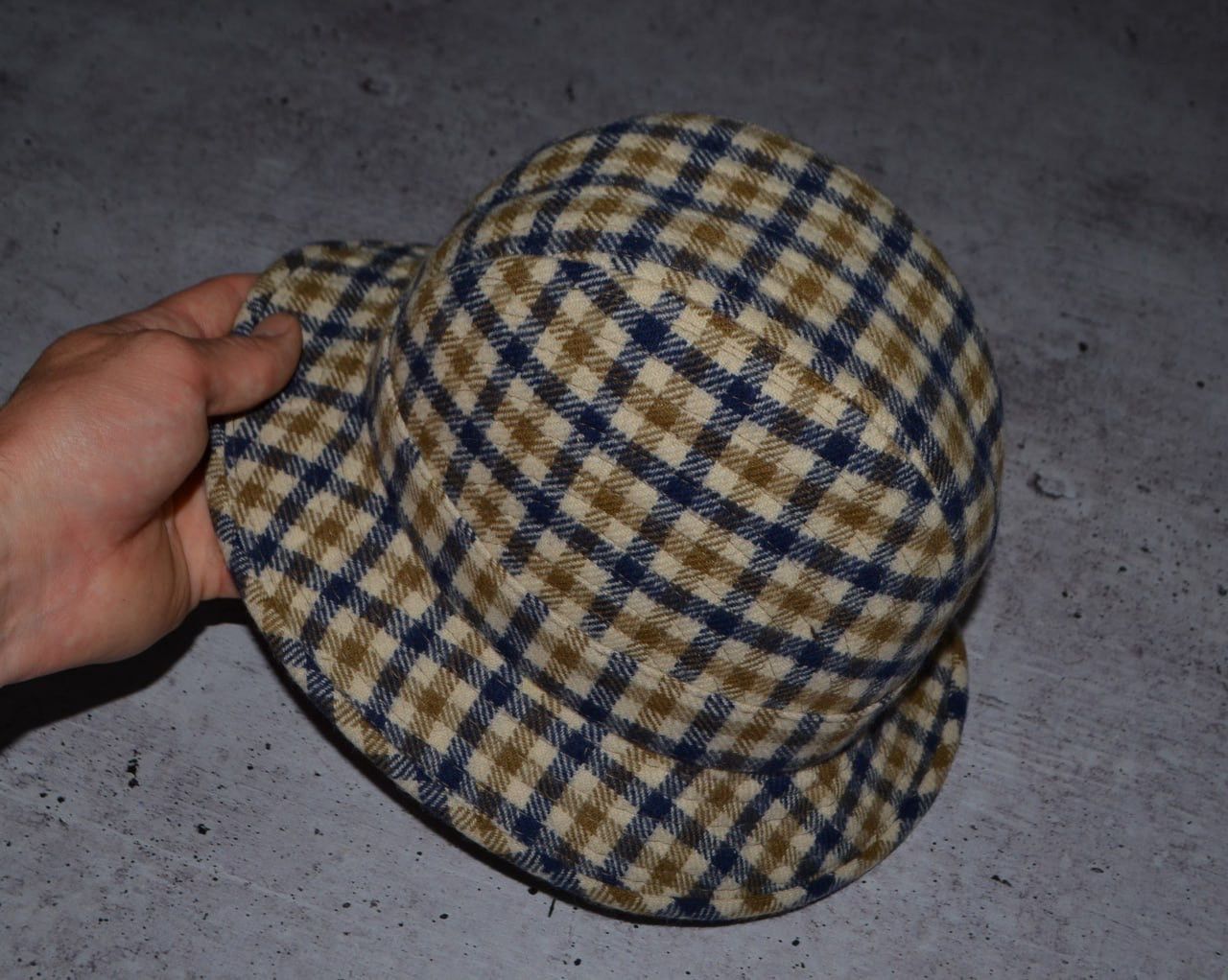 Aquascutum × Vintage AQUASCUTUM LONDON HOUSE CHECK TRILBY STYLE VINTAGE HAT Size ONE SIZE - 3 Thumbnail