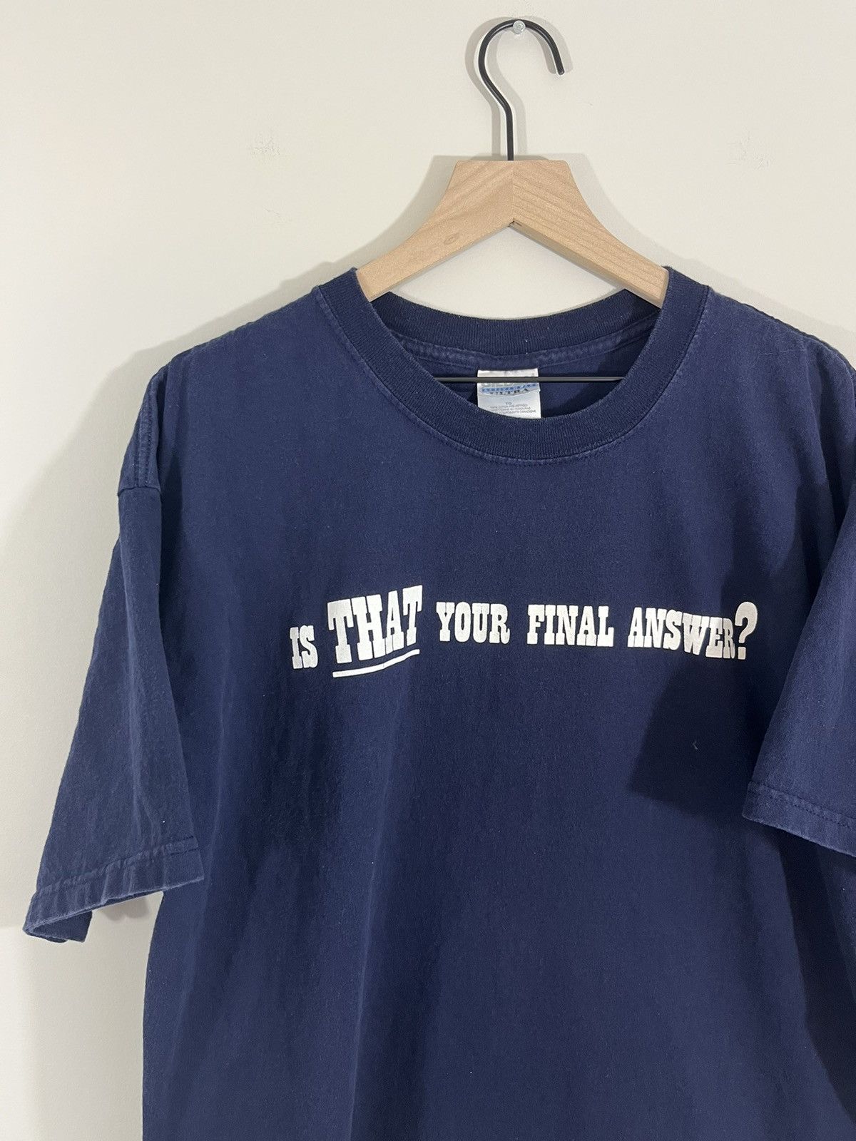Vintage Is THAT Your Final Answer Faded Y2K Funny Tee Size US XL / EU 56 / 4 - 3 Thumbnail