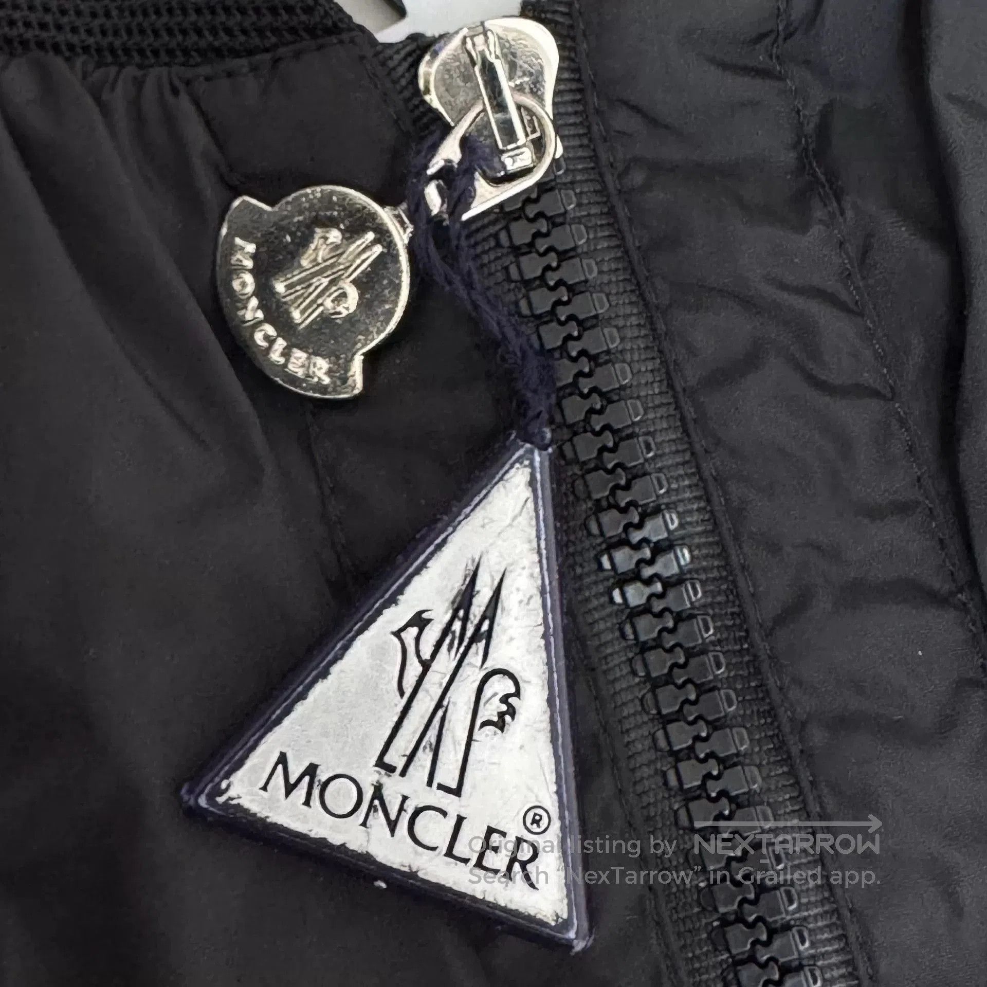 Moncler Moncler Black Logo Zip Jacket Size 2. Size US M / EU 48-50 / 2 - 6 Thumbnail