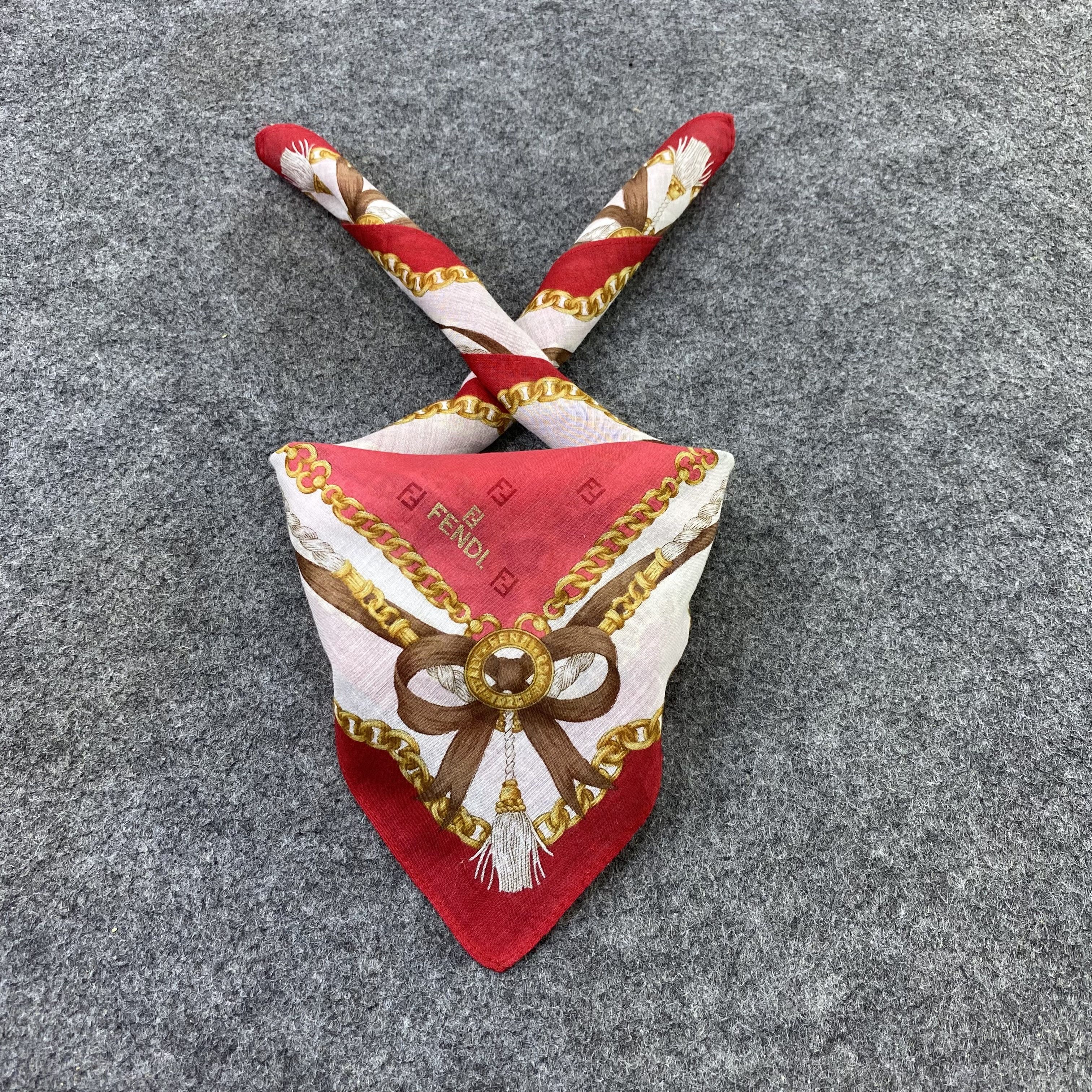 Fendi Fendi Handkerchief Neckerchief Bandana-B2032 Size ONE SIZE - 2 Thumbnail