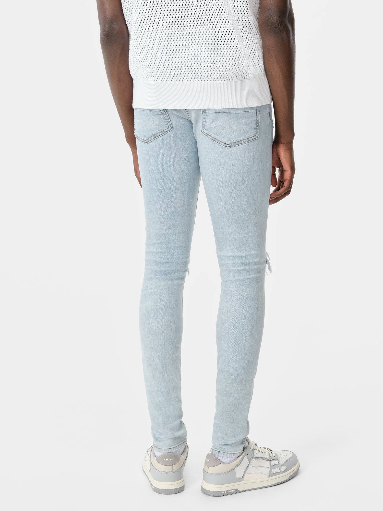 Amiri o1s1wg110425 MX1 Bandana Jacquard Jeans in Blue Size US 32 / EU 48 - 4 Thumbnail