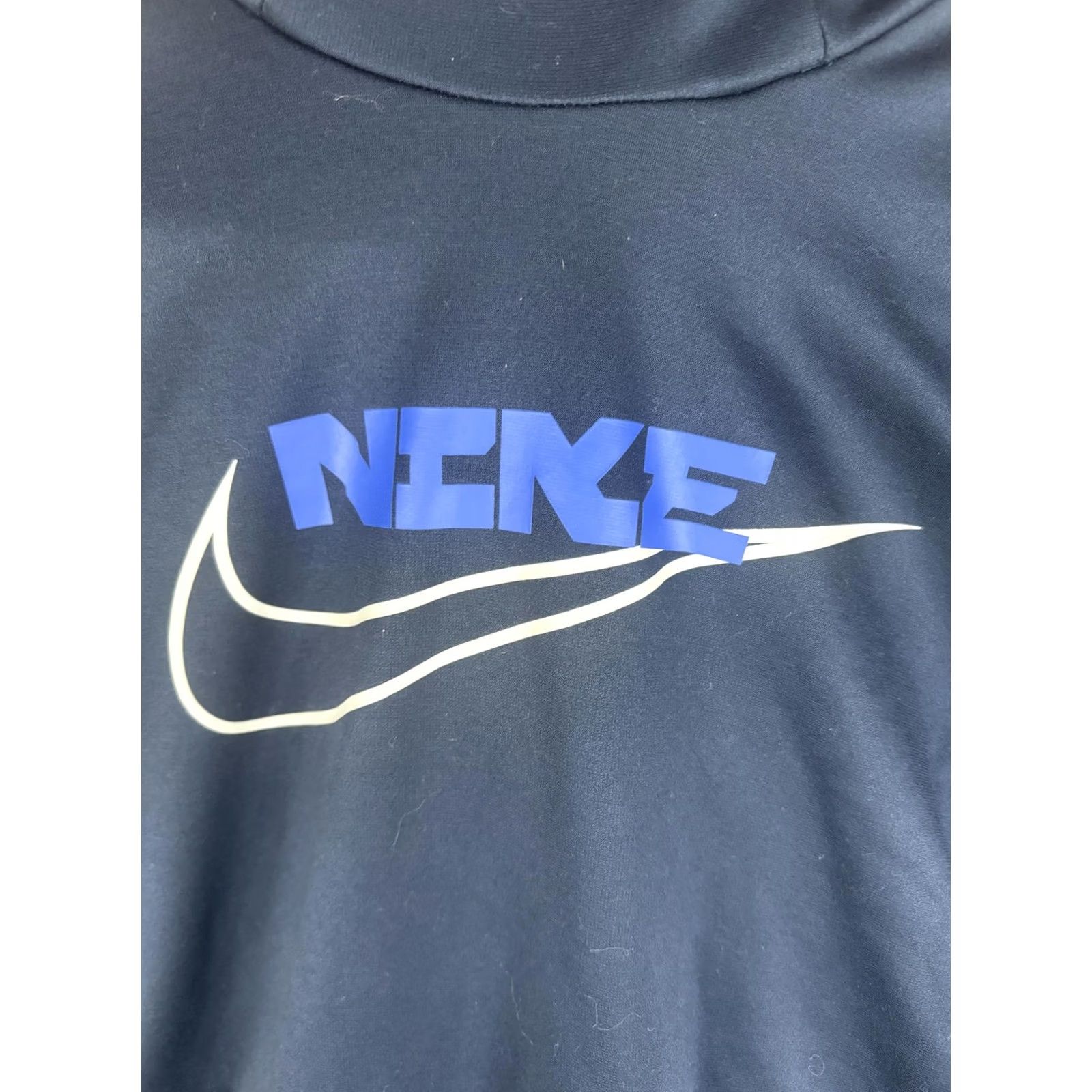 Nike Nike Hoodie Pullover Mens S Blue Therma-FIT Zip Pocket Graphic Print Sweatshirt Size US S / EU 44-46 / 1 - 5 Thumbnail