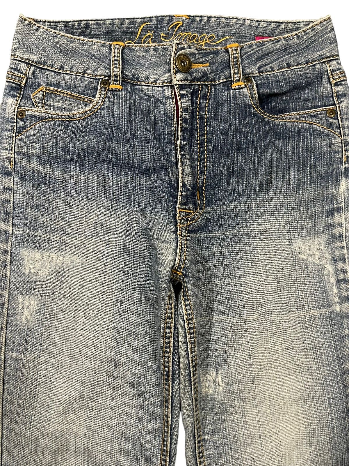 Hysteric Glamour Vintage Japanese Brand Blue Wash Style Bootcut Jeans Size US 28 / EU 44 - 3 Thumbnail