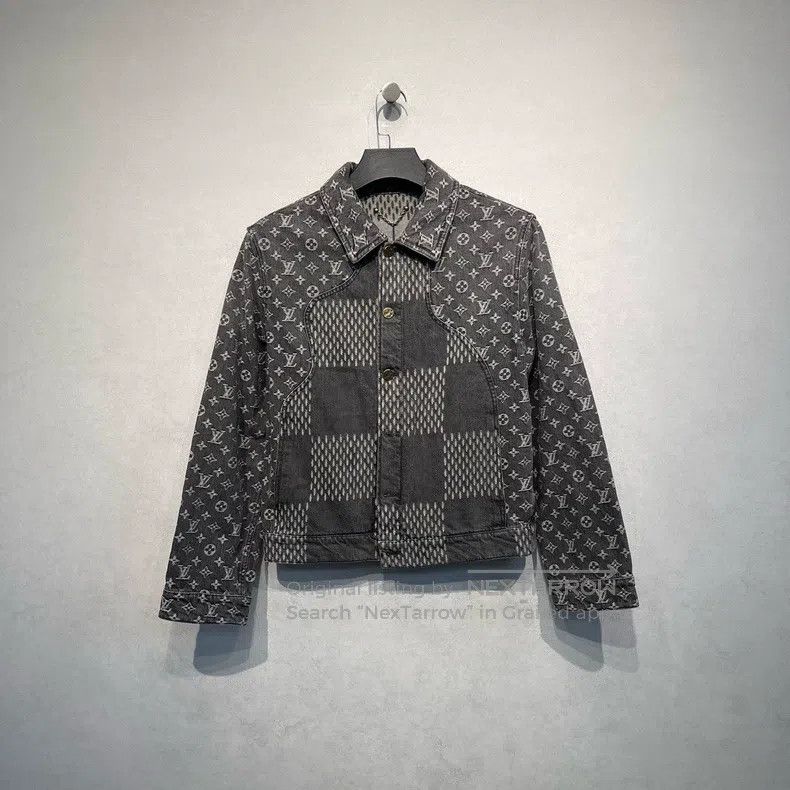 Louis Vuitton Old flower full print denim jacket