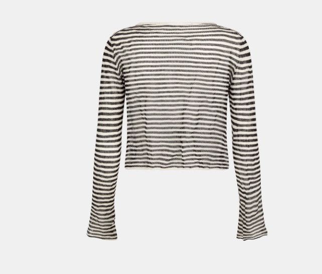 Dior o1w1db11124 Mariniere Sweater in Black & White Size L / US 10 / IT 46 - 2 Thumbnail