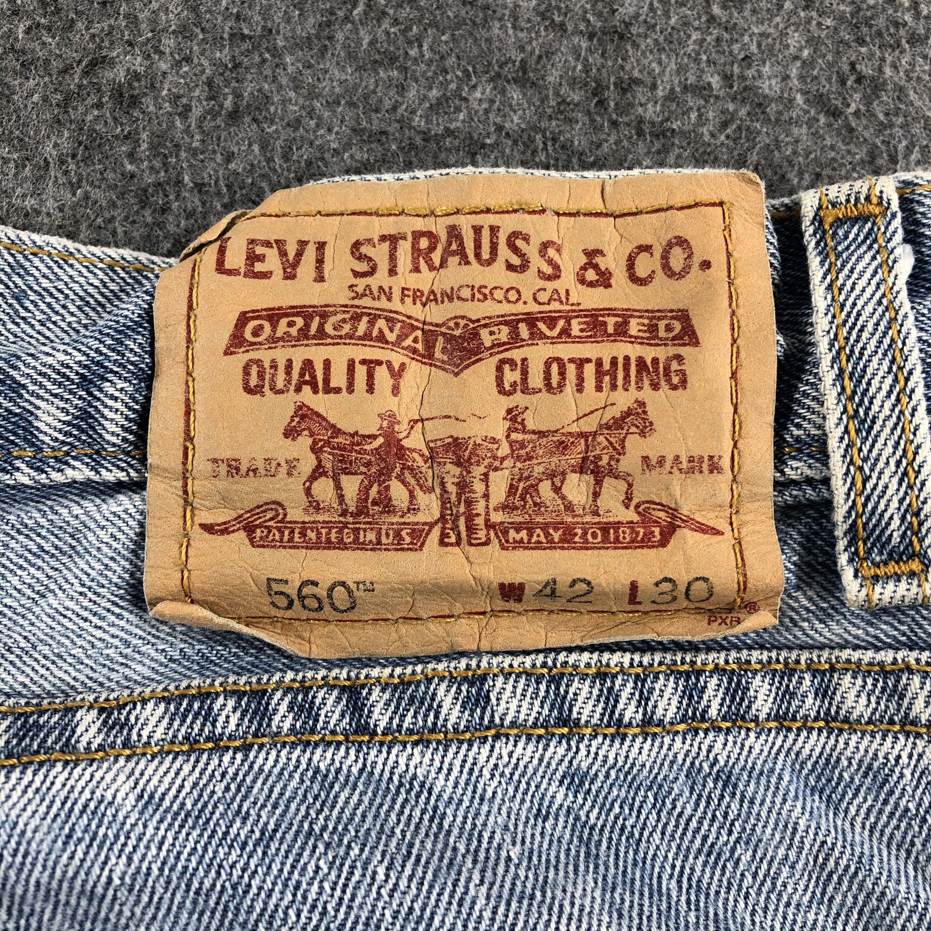 Levi's Vintage Blue Wash Levis 560 Jeans-J2369 Size US 41 - 5 Thumbnail