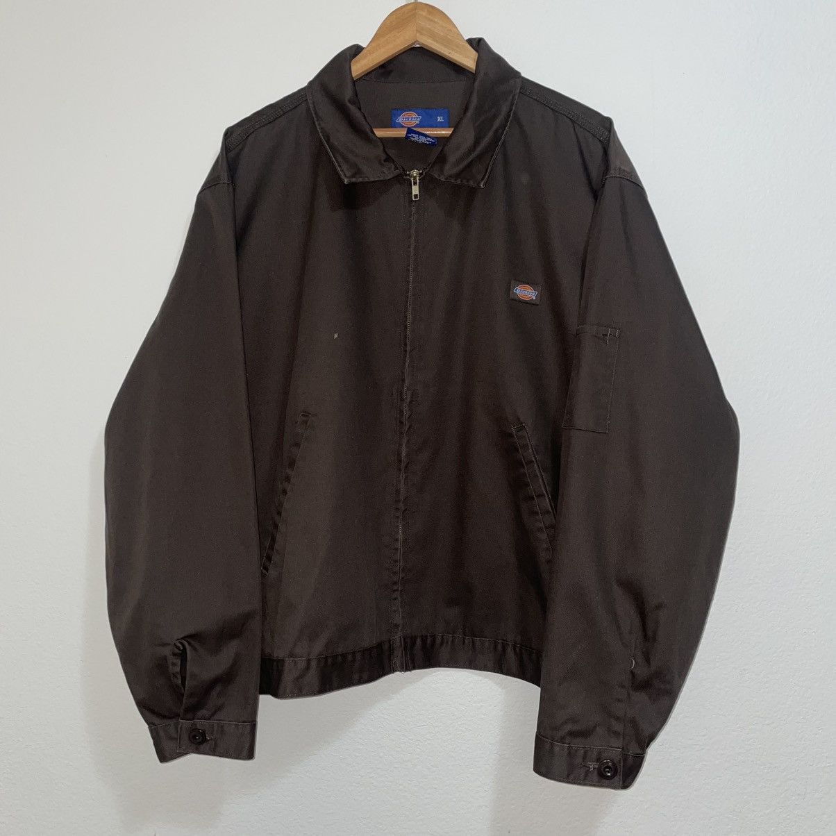 Dickies × Vintage Vintage Dickies Brown Boxy Zip Up Jacket Size US XL / EU 56 / 4 - 1 Thumbnail