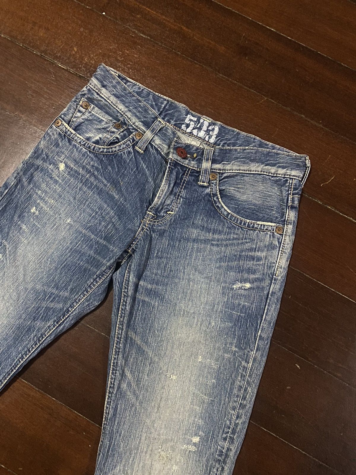 Edwin × If Six Was Nine × Japanese Brand FIRE 🔥 FLARE EDWIN 503 BLUE TRIP WIDE LEG BOOTCUT Size 32" / US 10 / IT 46 - 9 Thumbnail