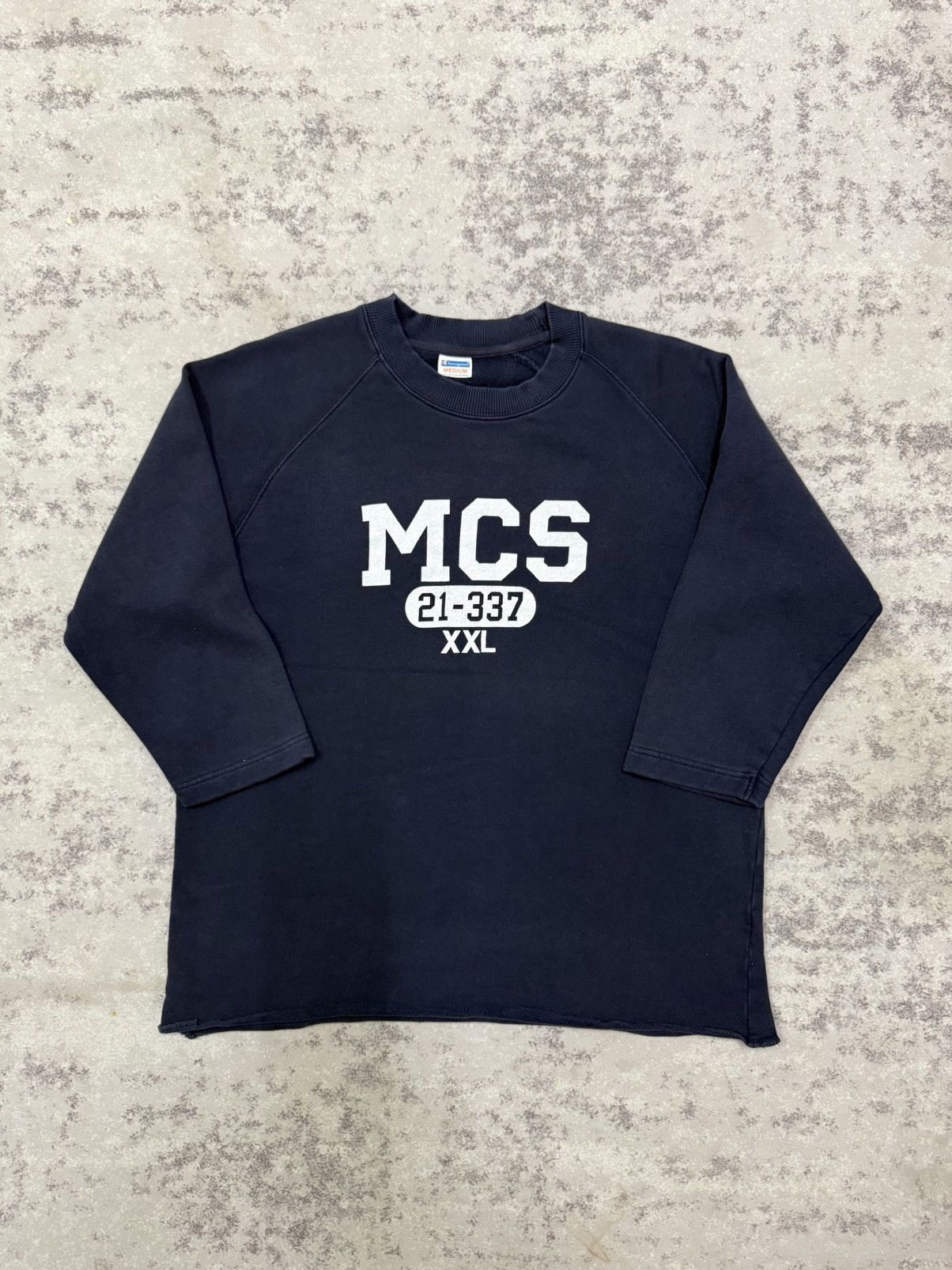 Champion Champion Navy Blue Graphic Text Sweatshirt Size US M / EU 48-50 / 2 - 3 Thumbnail
