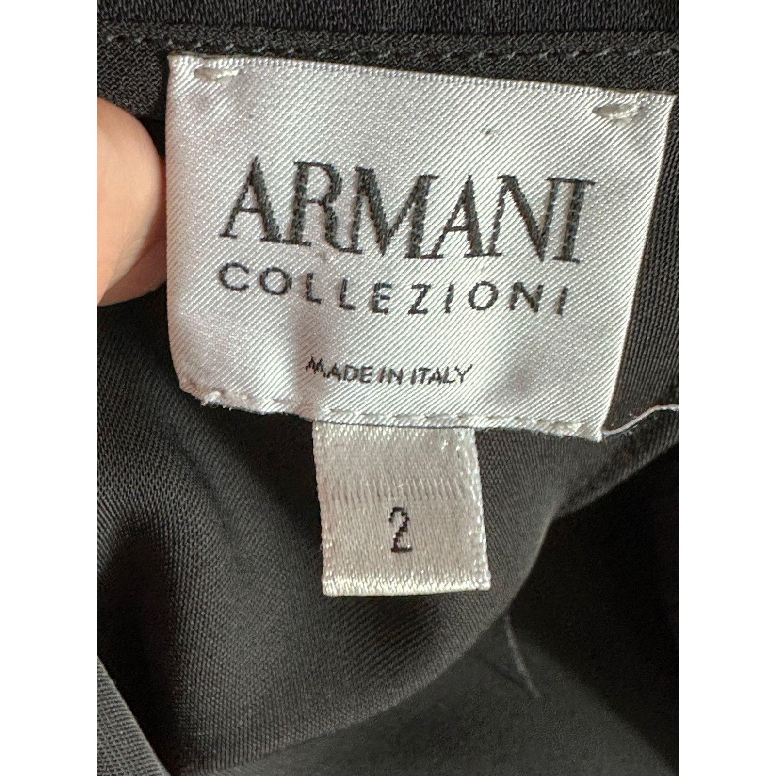 Armani Collezioni Armani Colezzioni black side ruched tulip skirt size 2 Size 28" / US 6 / IT 42 - 3 Thumbnail