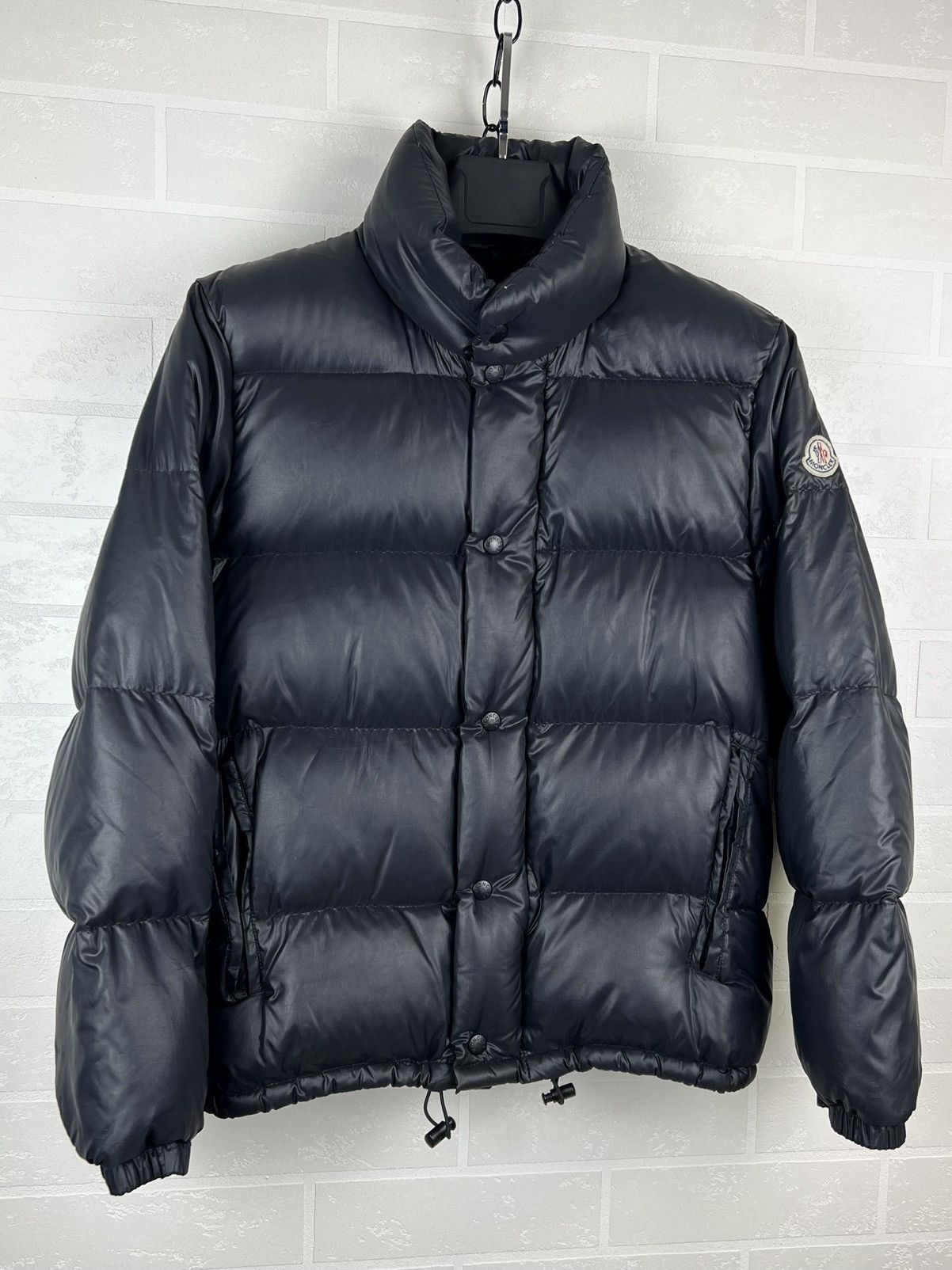Moncler MONCLER Jacket Down Puffer Patch Logo Black Vintage Rare Men Size US S / EU 44-46 / 1 - 2 Thumbnail