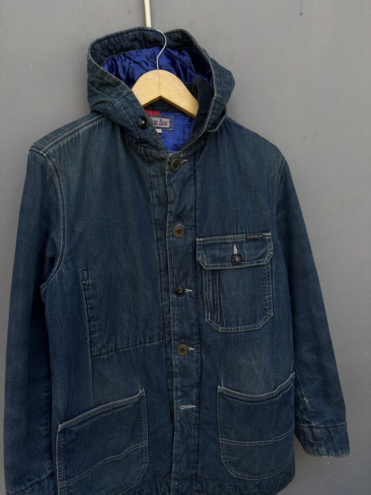 Blue Blue Japan Blue blue japan indigo core jacket with hooded Size US L / EU 52-54 / 3 - 1 Thumbnail