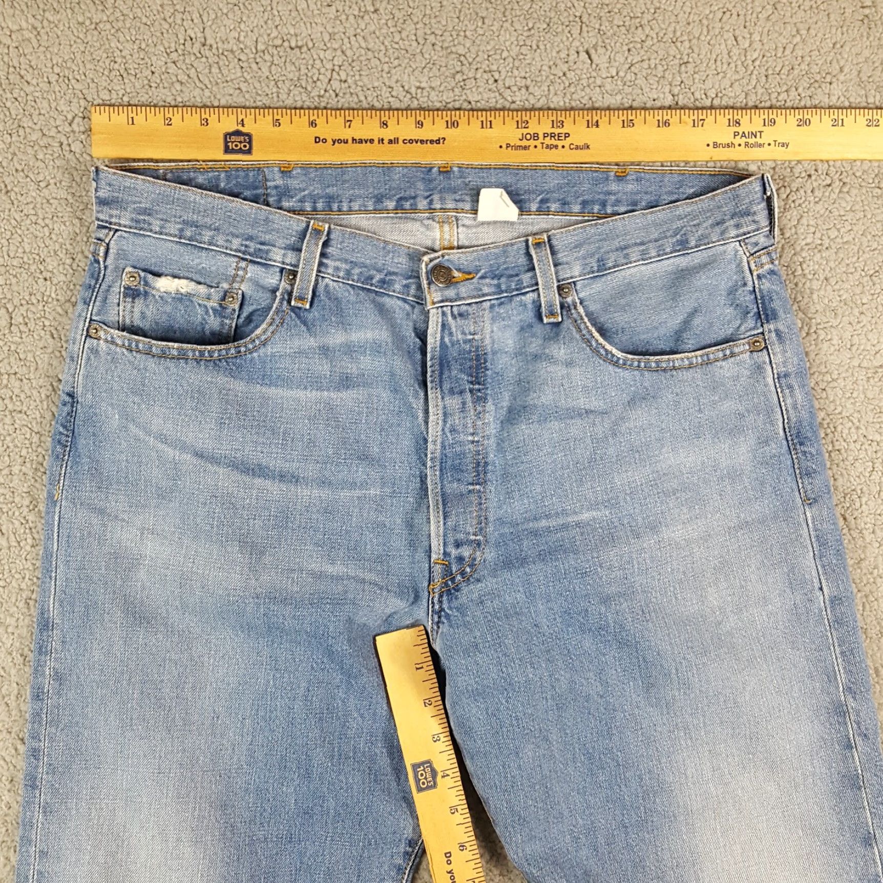 Levi's VINTAGE Levi's 501 Jeans Men Size 38x32 Straight Leg Denim Blue 90s Y2K Classic Size US 38 / EU 54 - 4 Thumbnail
