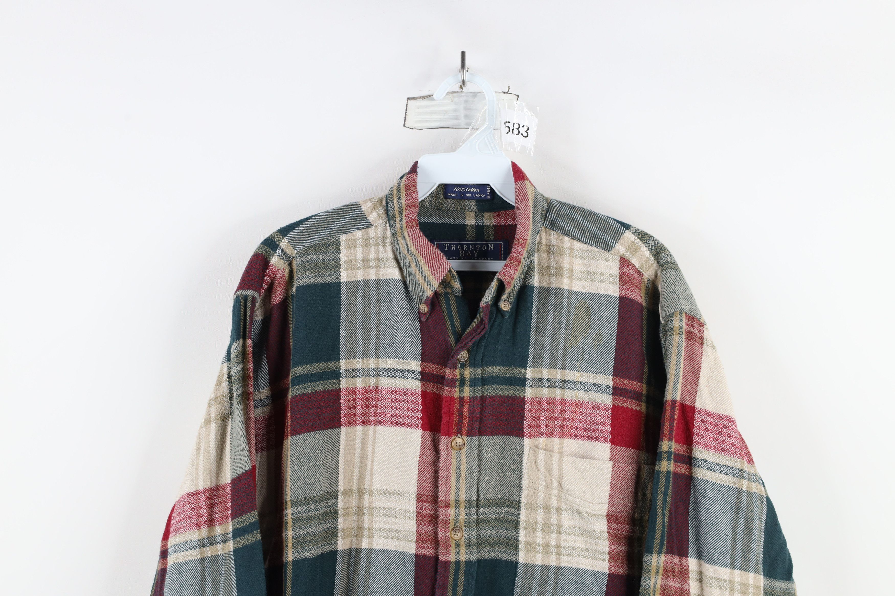Vintage Vintage 90s Streetwear Checkered Flannel Button Down Shirt Size US M / EU 48-50 / 2 - 2 Thumbnail