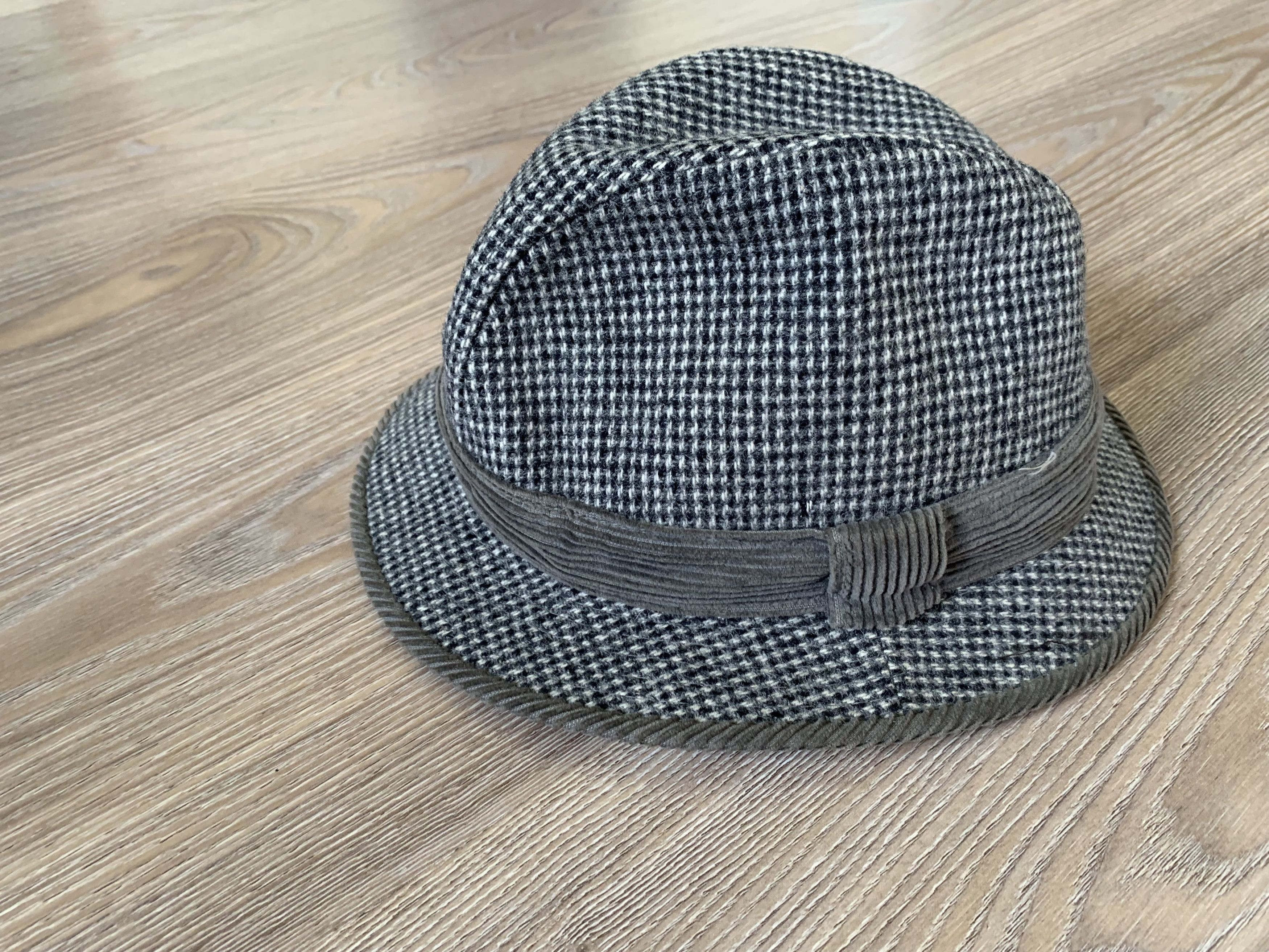 Designer Vintage Rare Dunn & Co Tweed Plaid Fedora Hat Size ONE SIZE - 3 Thumbnail