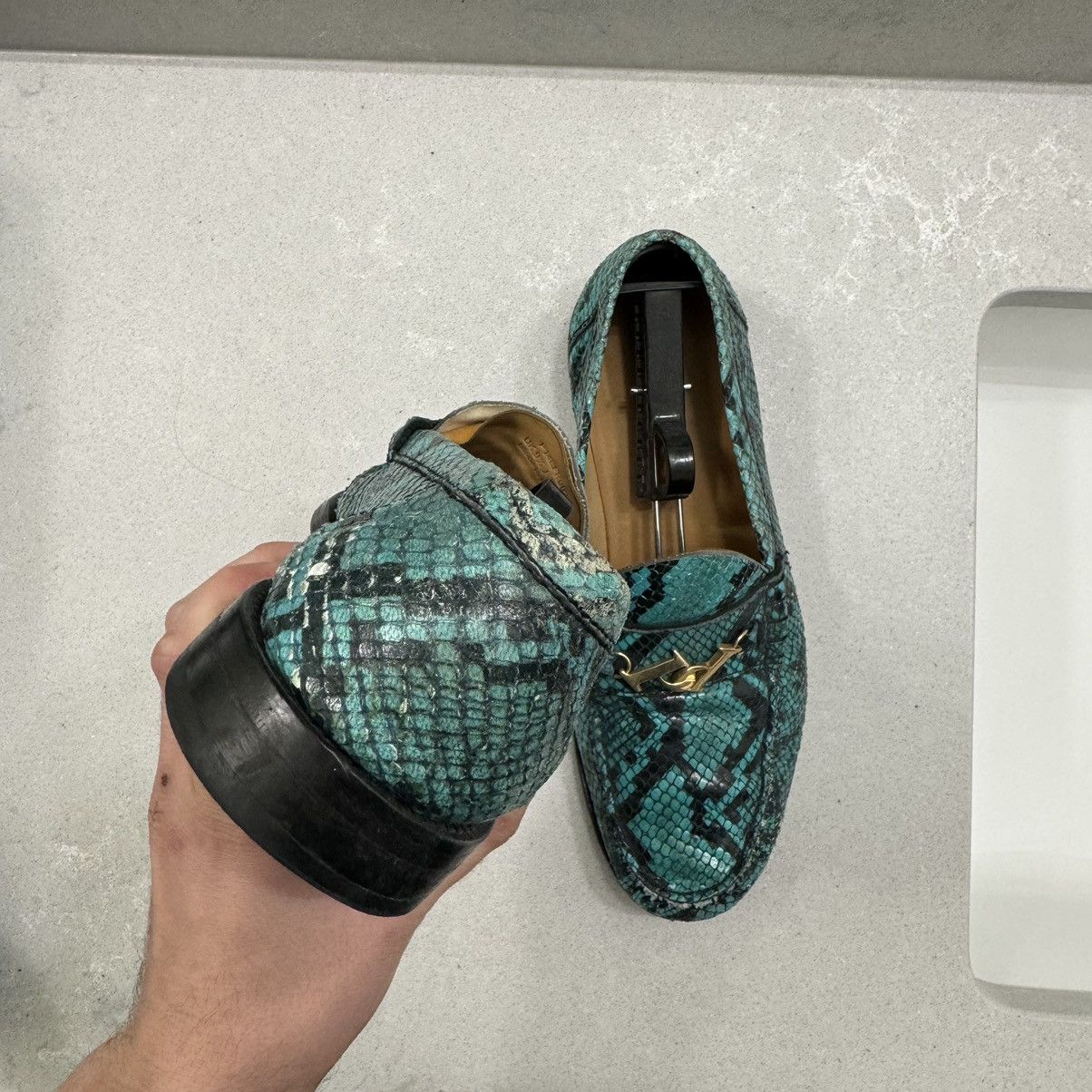 Palace Blue snakeskin palace loafers 2018 Size US 9.5 / EU 42-43 - 3 Thumbnail