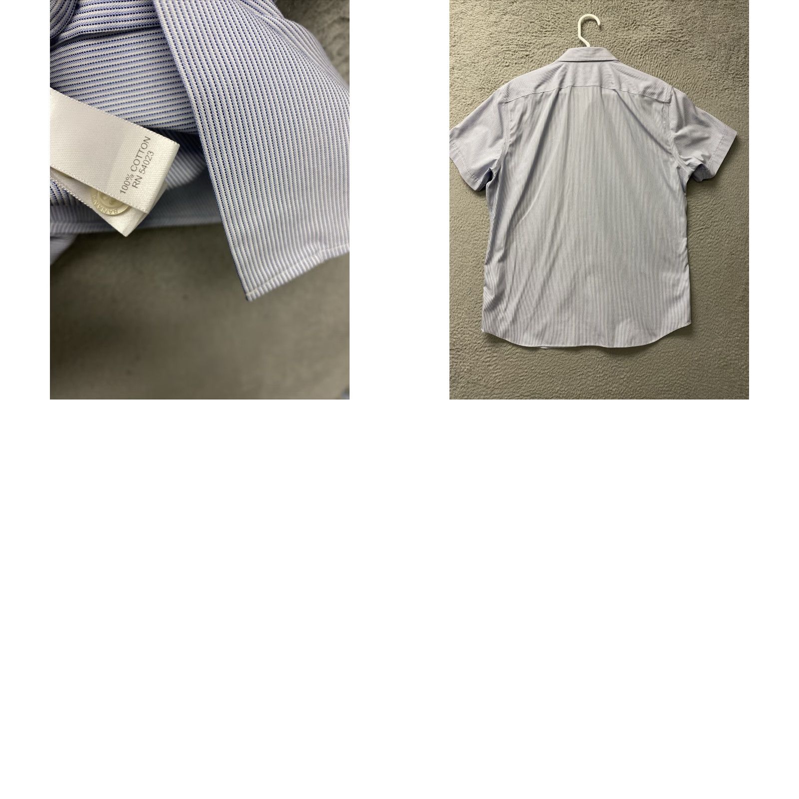 Banana Republic VINTAGE Banana Republic Button-Up Shirt Short Sleeve Adult Large Blue Slim Fit Beach Mens Size US L / EU 52-54 / 3 - 8 Thumbnail