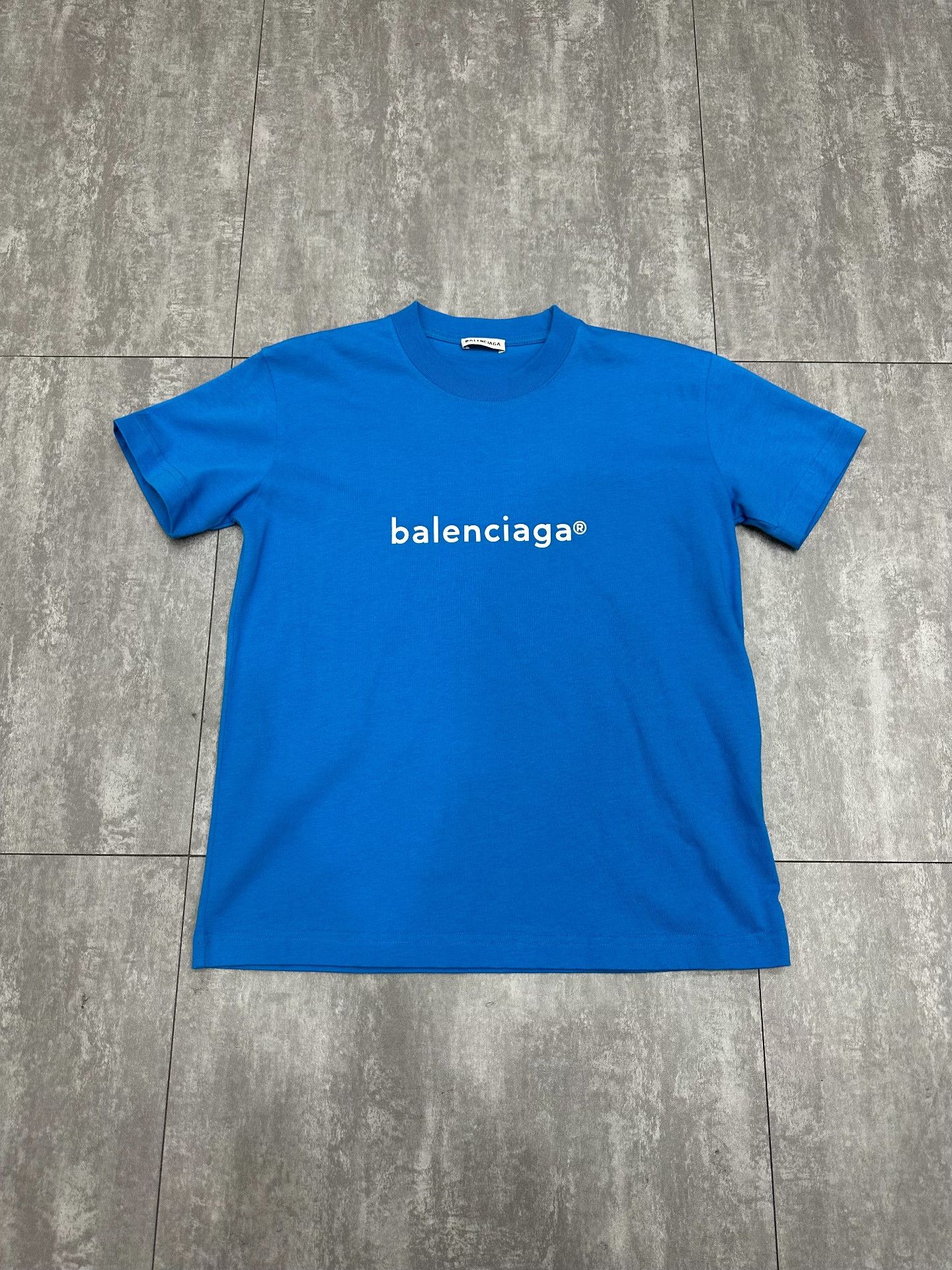 Balenciaga Balenciaga Retro Blue T-Shirt m Men Size US M / EU 48-50 / 2 - 1 Thumbnail