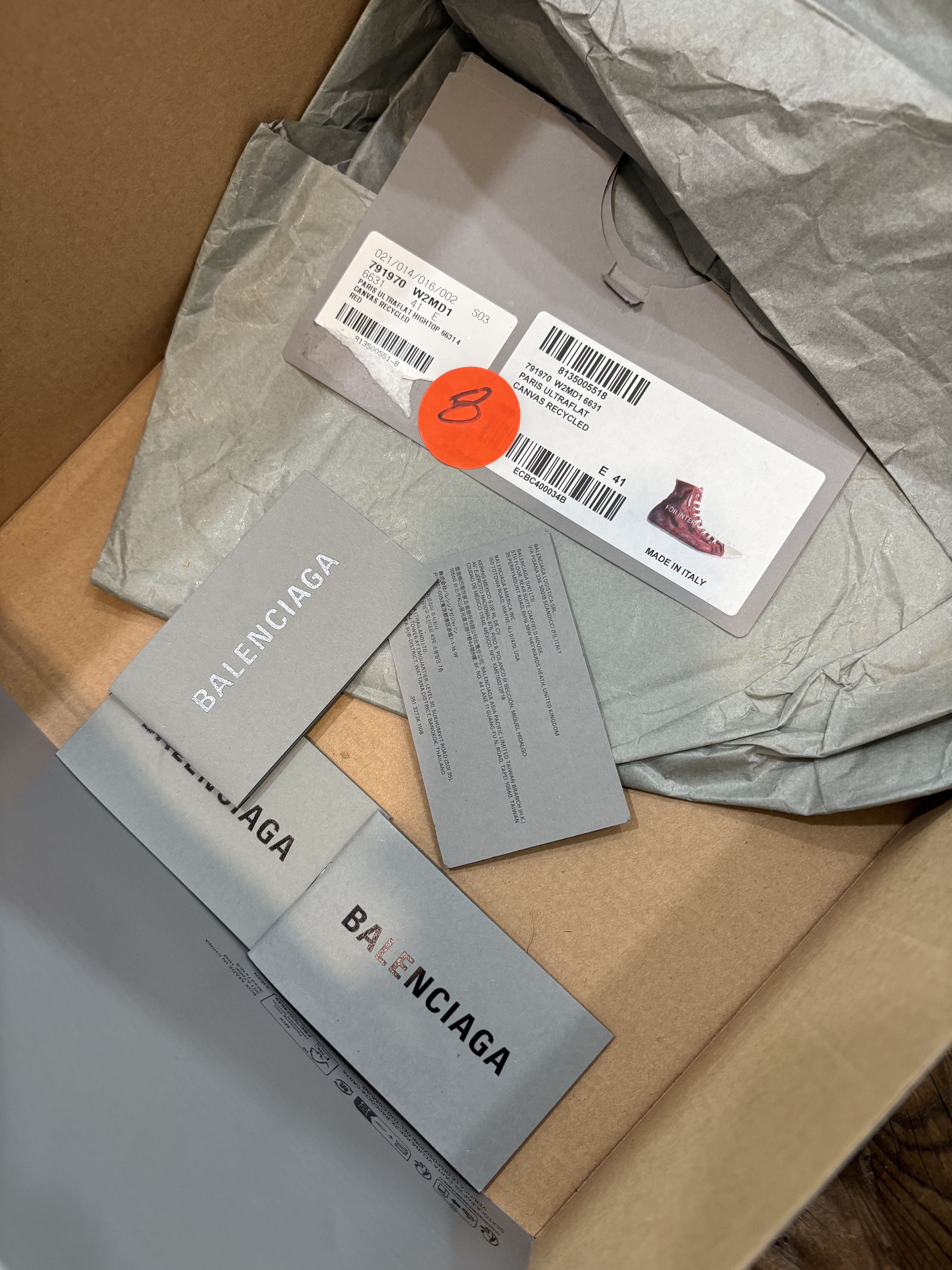 Balenciaga 2024 Ultraflat High Top Paris Canvas Sneakers Size US 8 / EU 41 - 8 Thumbnail