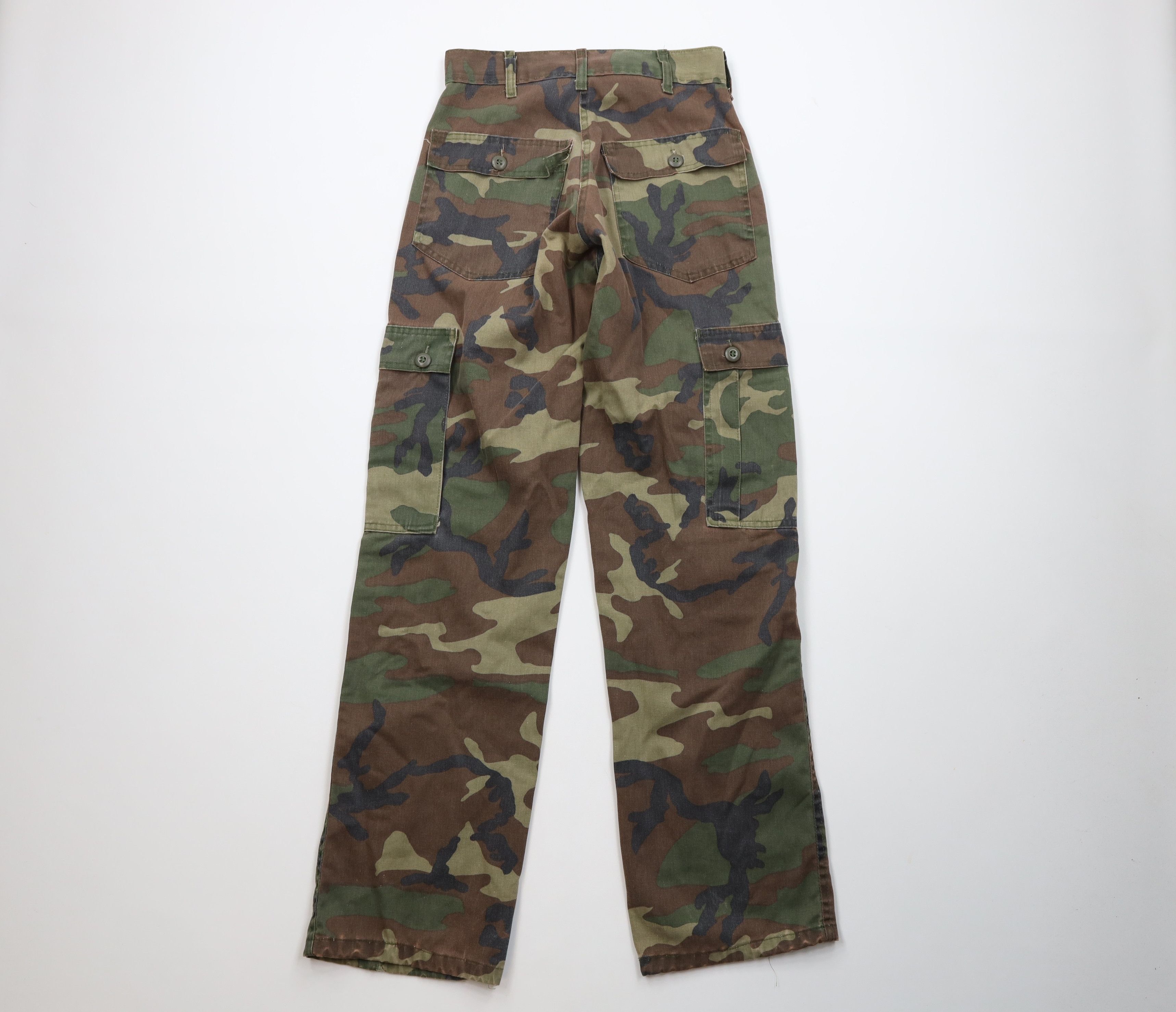 Vintage Vintage 70s Streetwear Camouflage Utility Cargo Pants USA Size US 29 - 11 Thumbnail