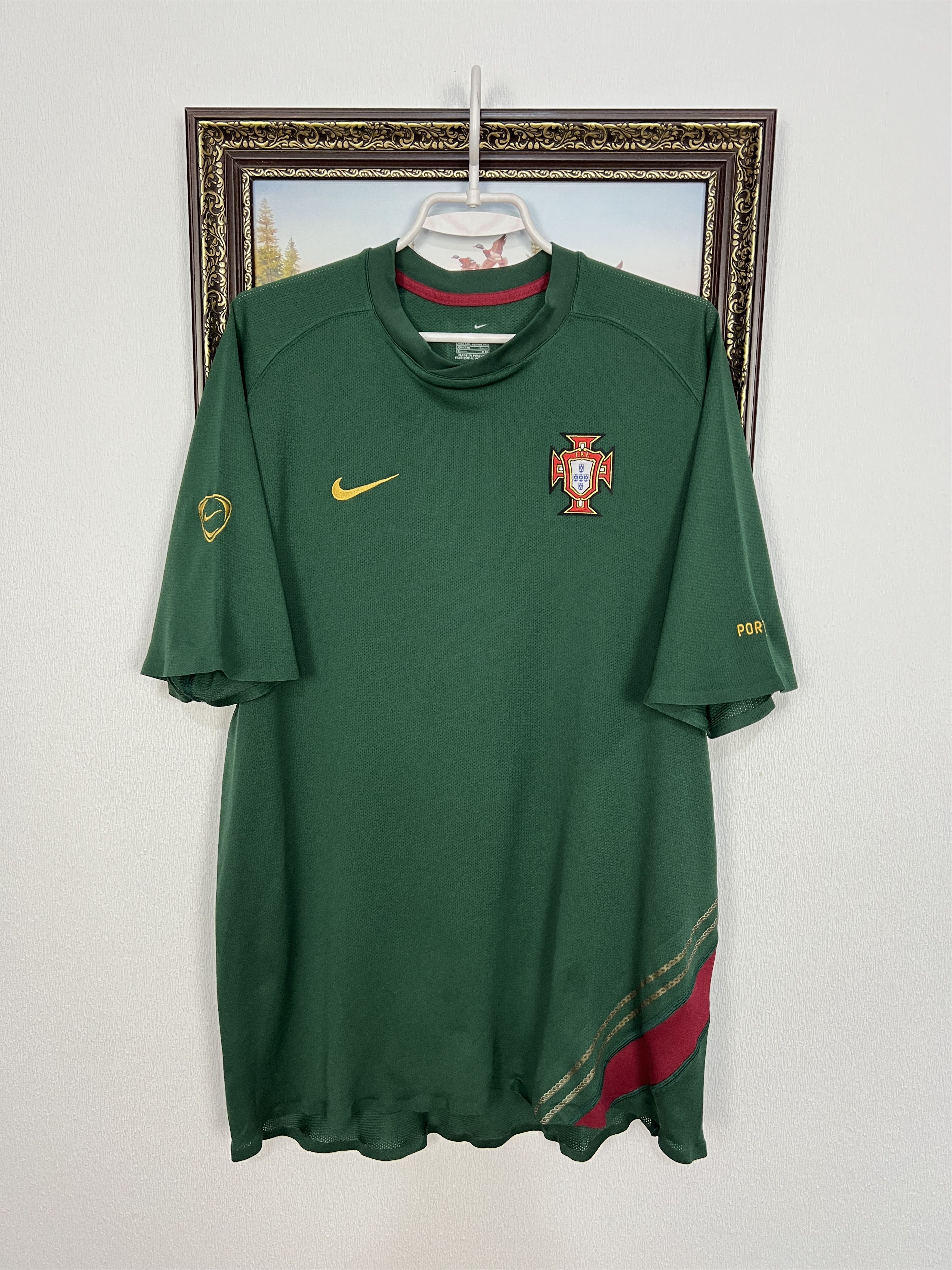 Nike Football Portugal Train Player Issue Shirt Soccer Jersey Size US XXL / EU 58 / 5 - 1 Thumbnail