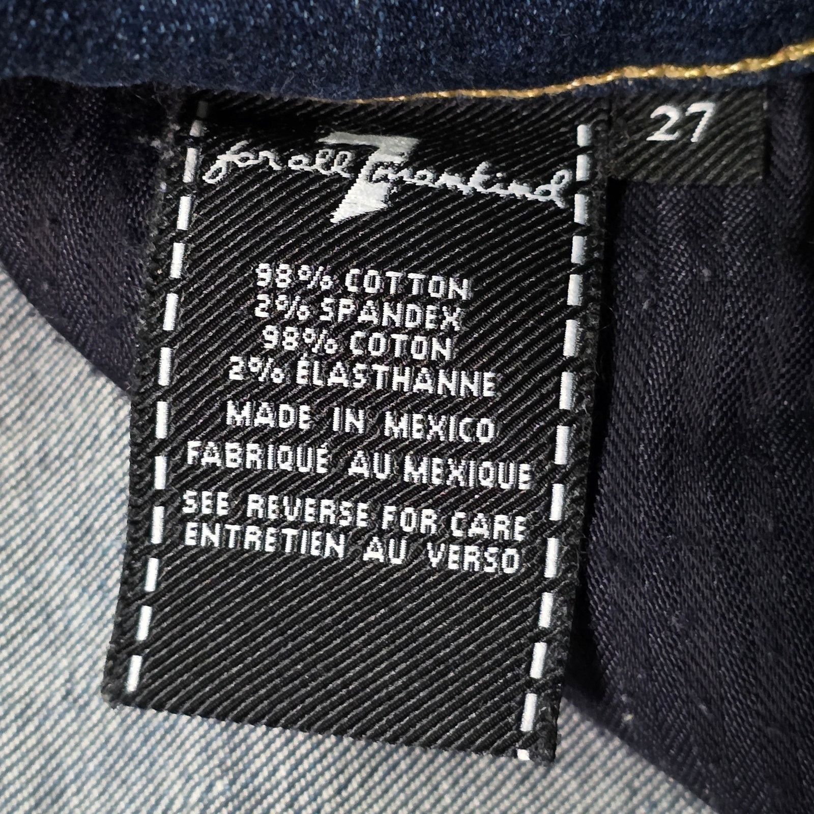 7 For All Mankind 7 For All Mankind Gwenevere Ankle Skinny Jeans Women’s 27 Size 24" / US 00 / IT 34 - 3 Thumbnail