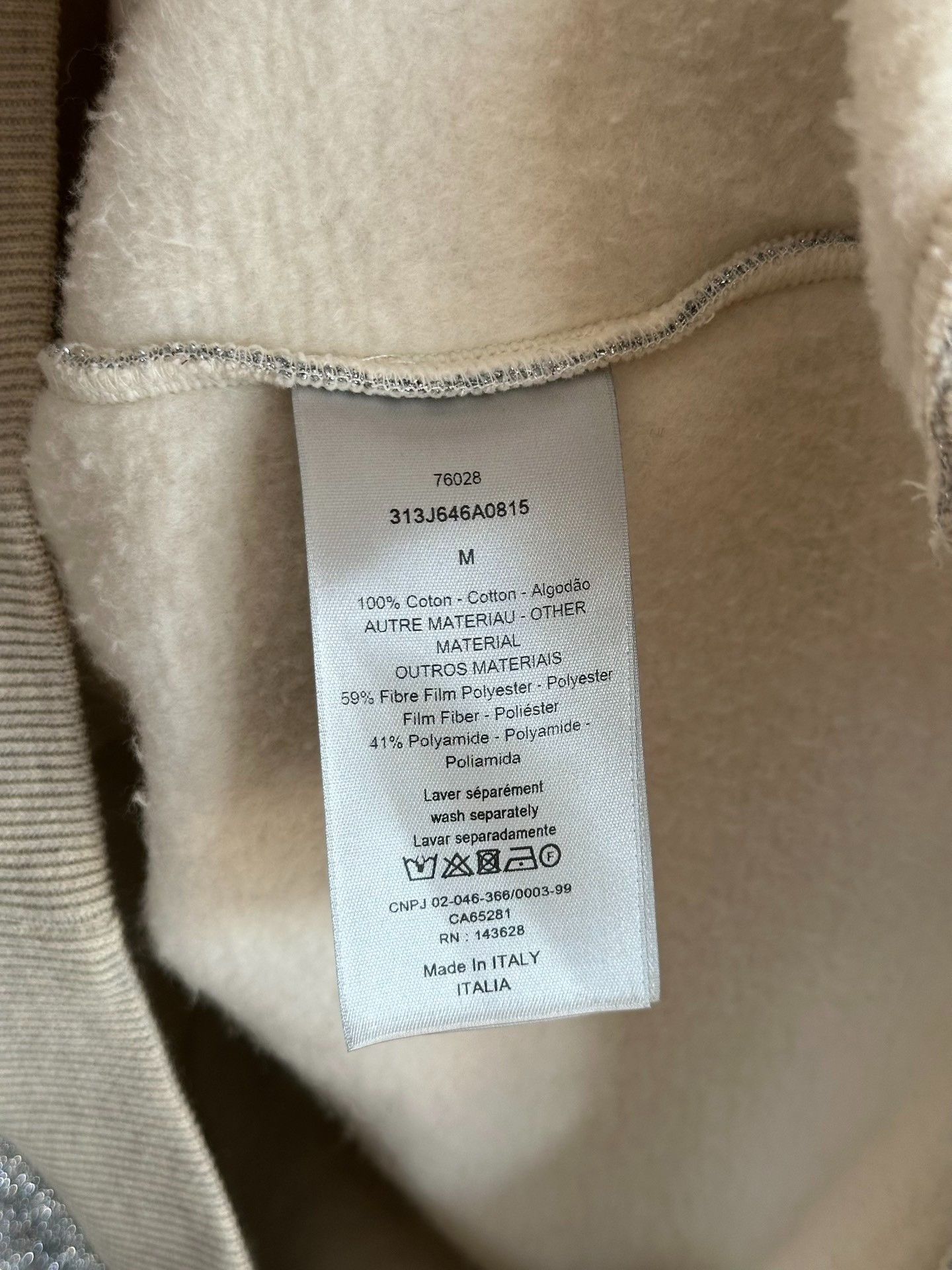 Dior Dior ERL Gray Silver Glitter Geometric Hoodie Size US M / EU 48-50 / 2 - 3 Thumbnail