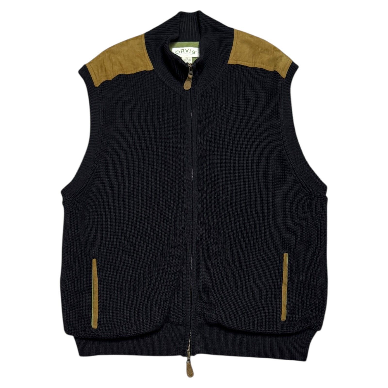 Orvis ORVIS Heavy Knit Navy Blue Outdoor Winter Spring Vest XL Size US XL / EU 56 / 4 - 3 Thumbnail