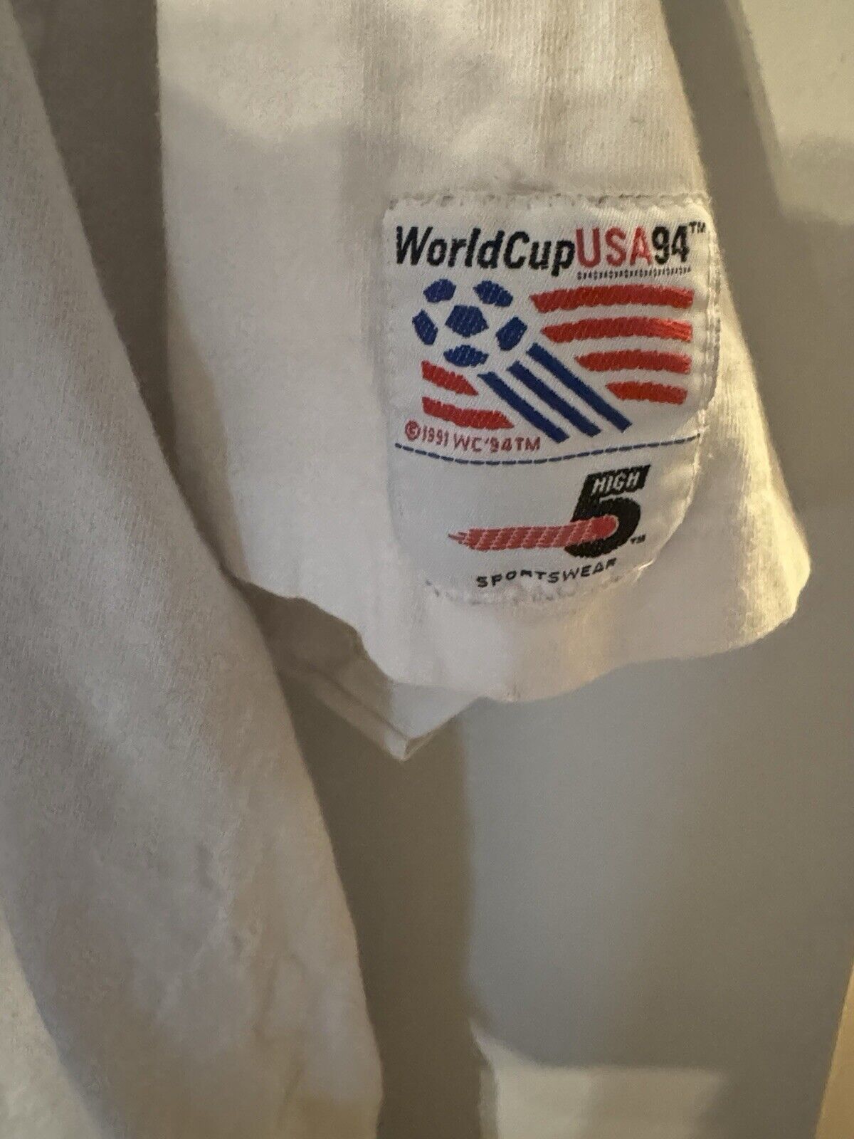 Vintage VTG 1994 FIFA World Cup USA XL Eyes On The Prize Flags Size US XL / EU 56 / 4 - 2 Thumbnail