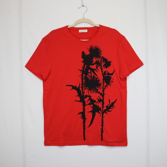 Alexander McQueen o1rshd1 ***Defective / T-Shirt in Red Size US S / EU 44-46 / 1 - 1 Thumbnail