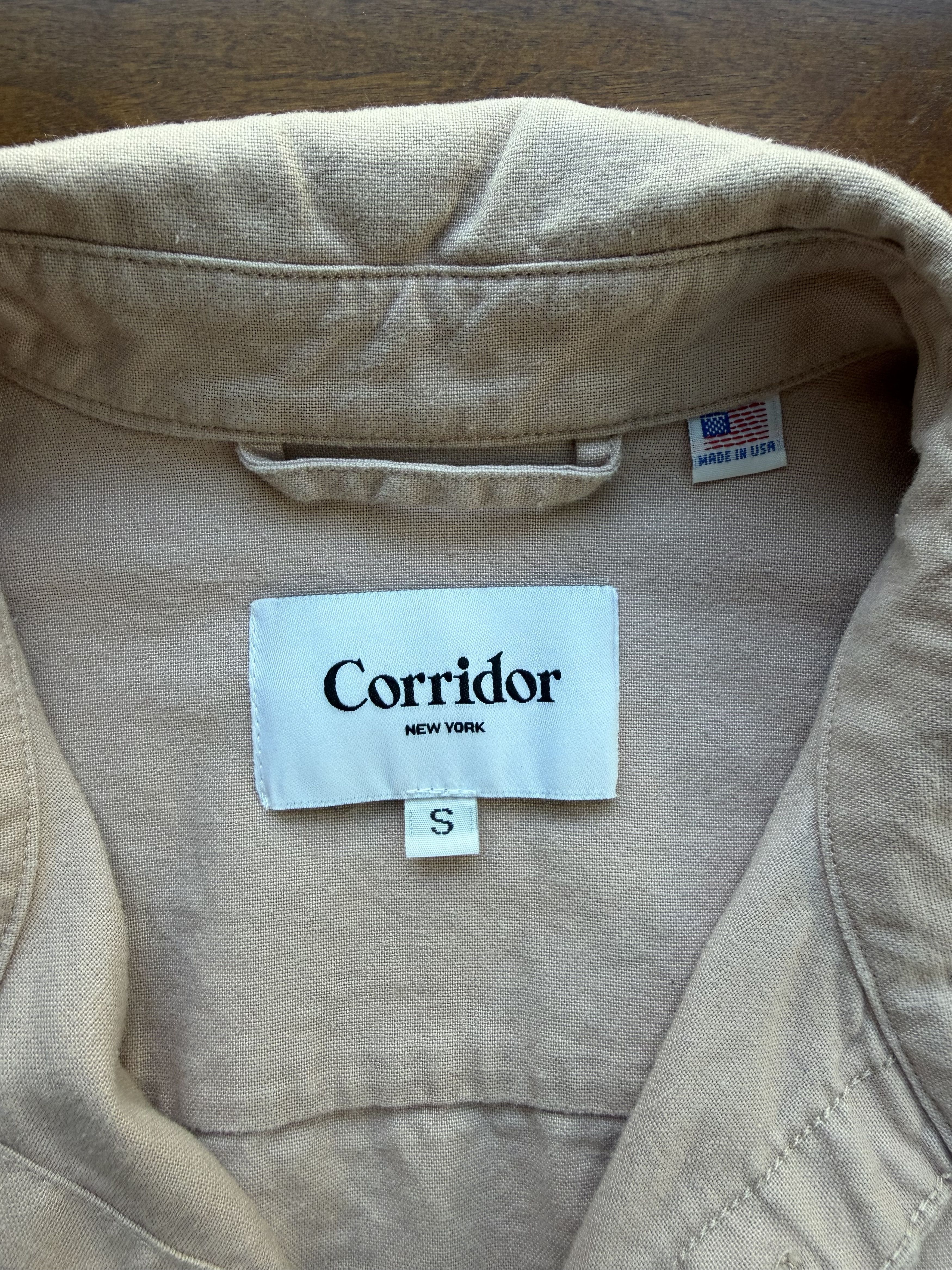 Corridor Corridor Linen Cotton Overshirt Dusty Rose Small Made USA Size US S / EU 44-46 / 1 - 2 Thumbnail